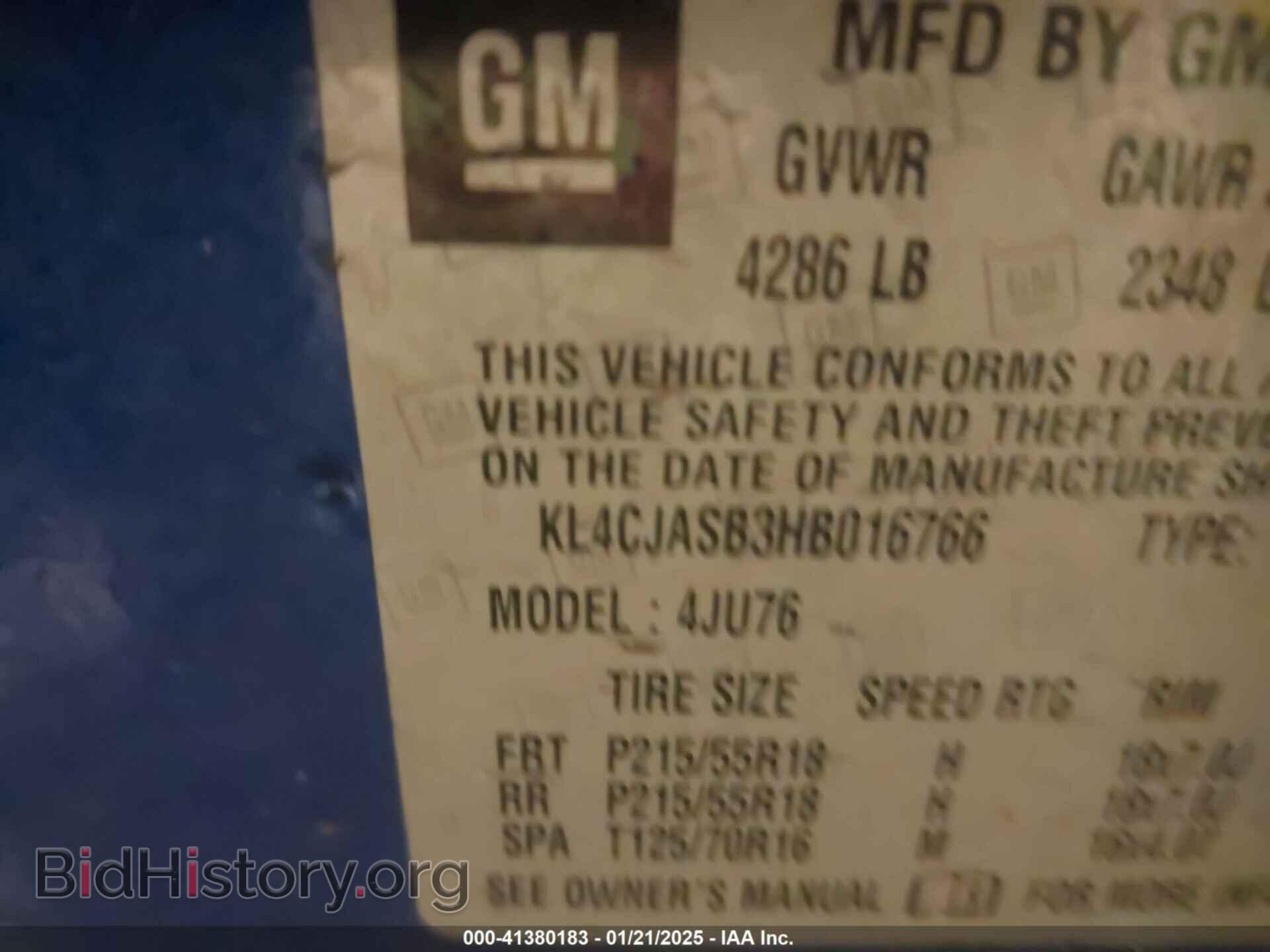 2017 BUICK ENCORE - VIN: KL4CJASB3HB016766 - Photo 9