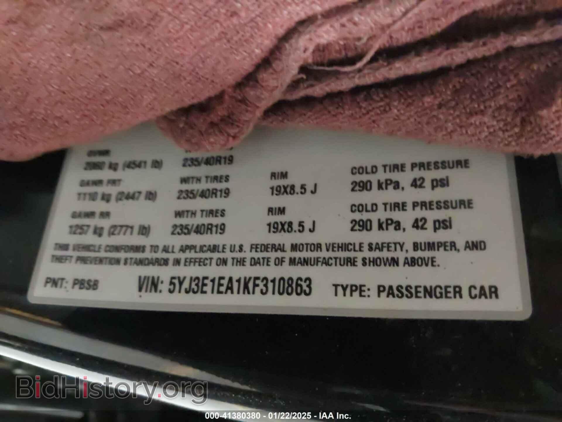 2019 TESLA MODEL 3 - VIN: 5YJ3E1EA1KF310863 - Photo 9