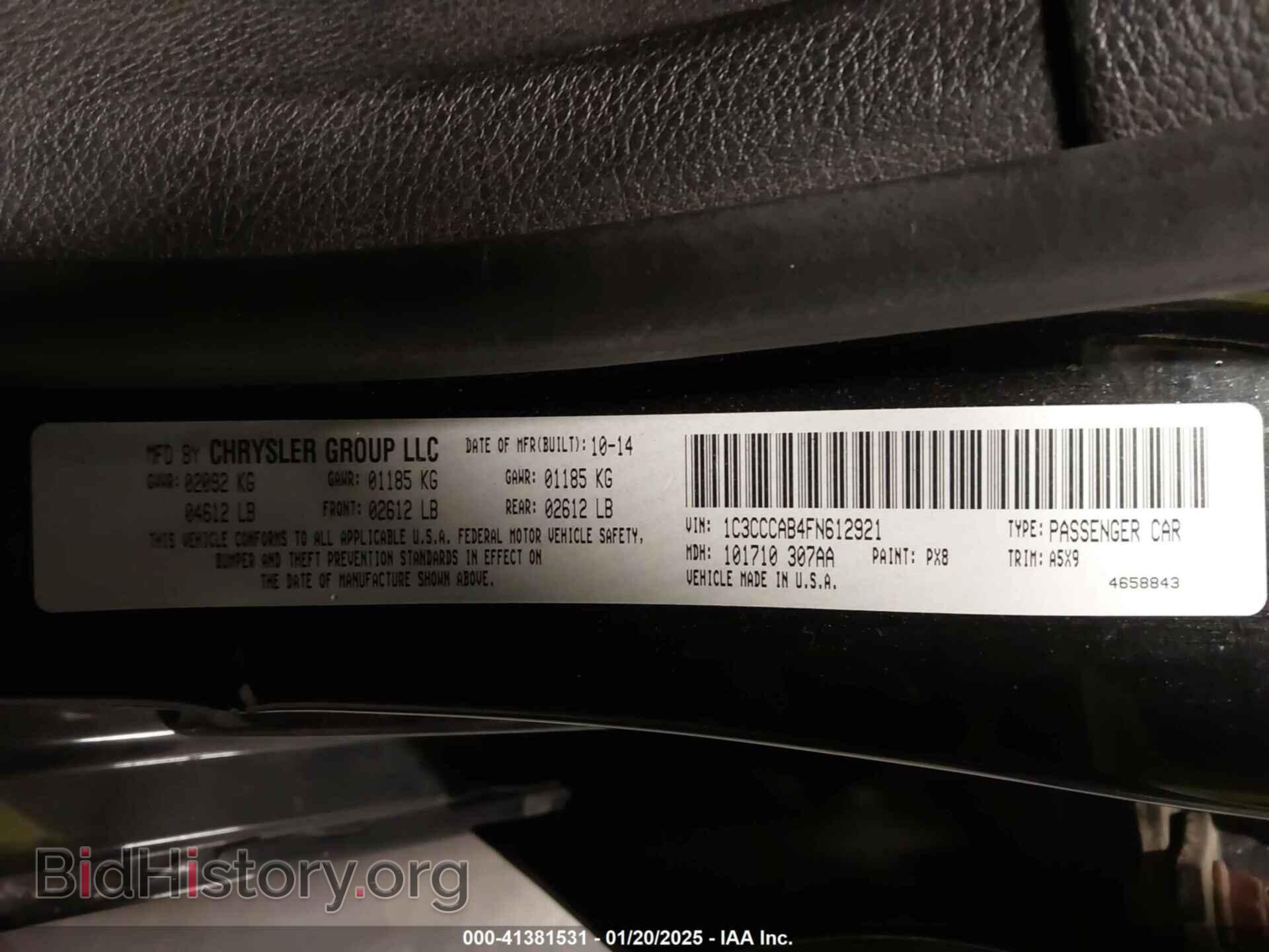 2015 CHRYSLER 200 - VIN: 1C3CCCAB4FN612921 - Photo 9