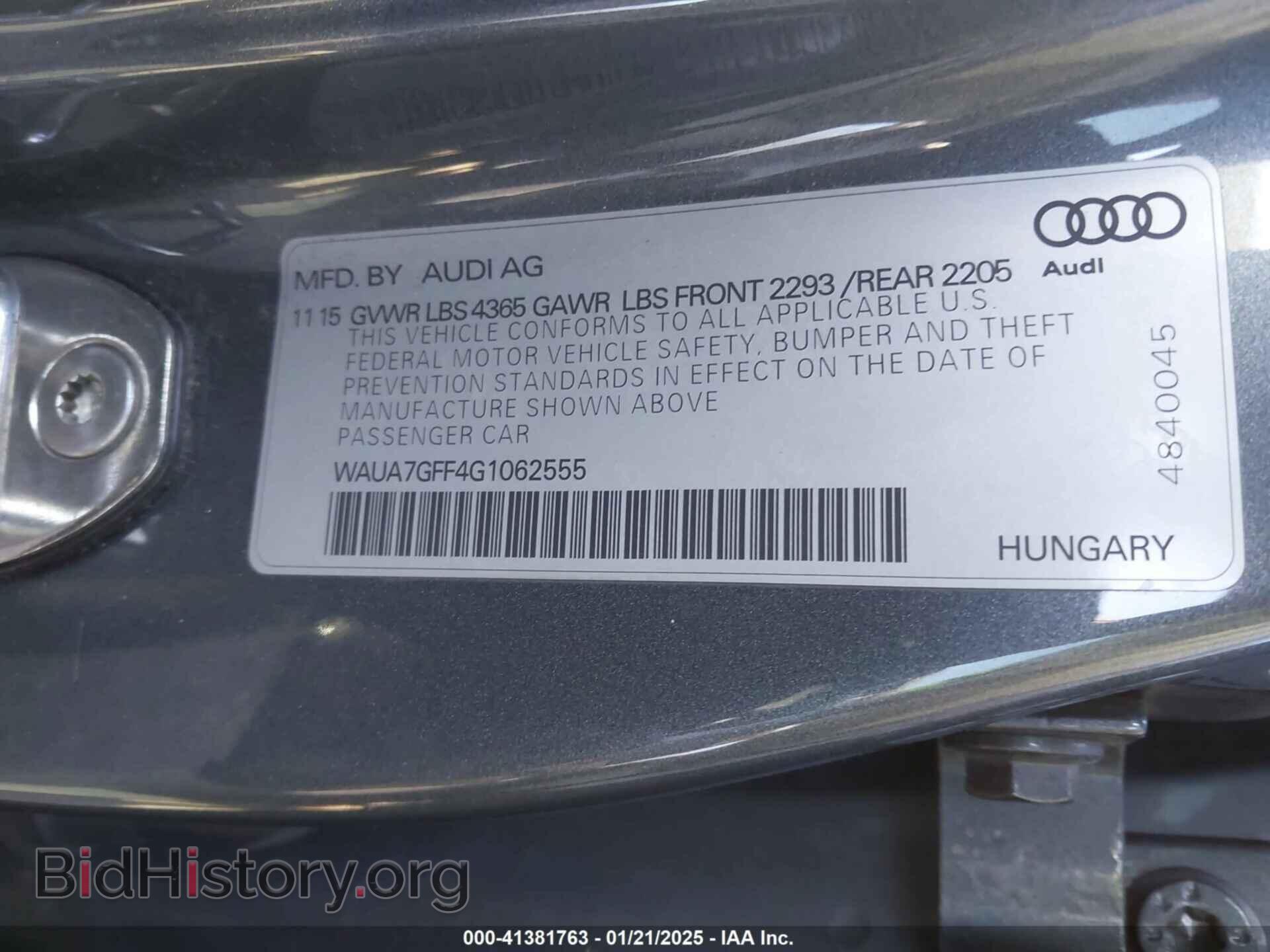 2016 AUDI A3 - VIN: WAUA7GFF4G1062555 - Фото 9