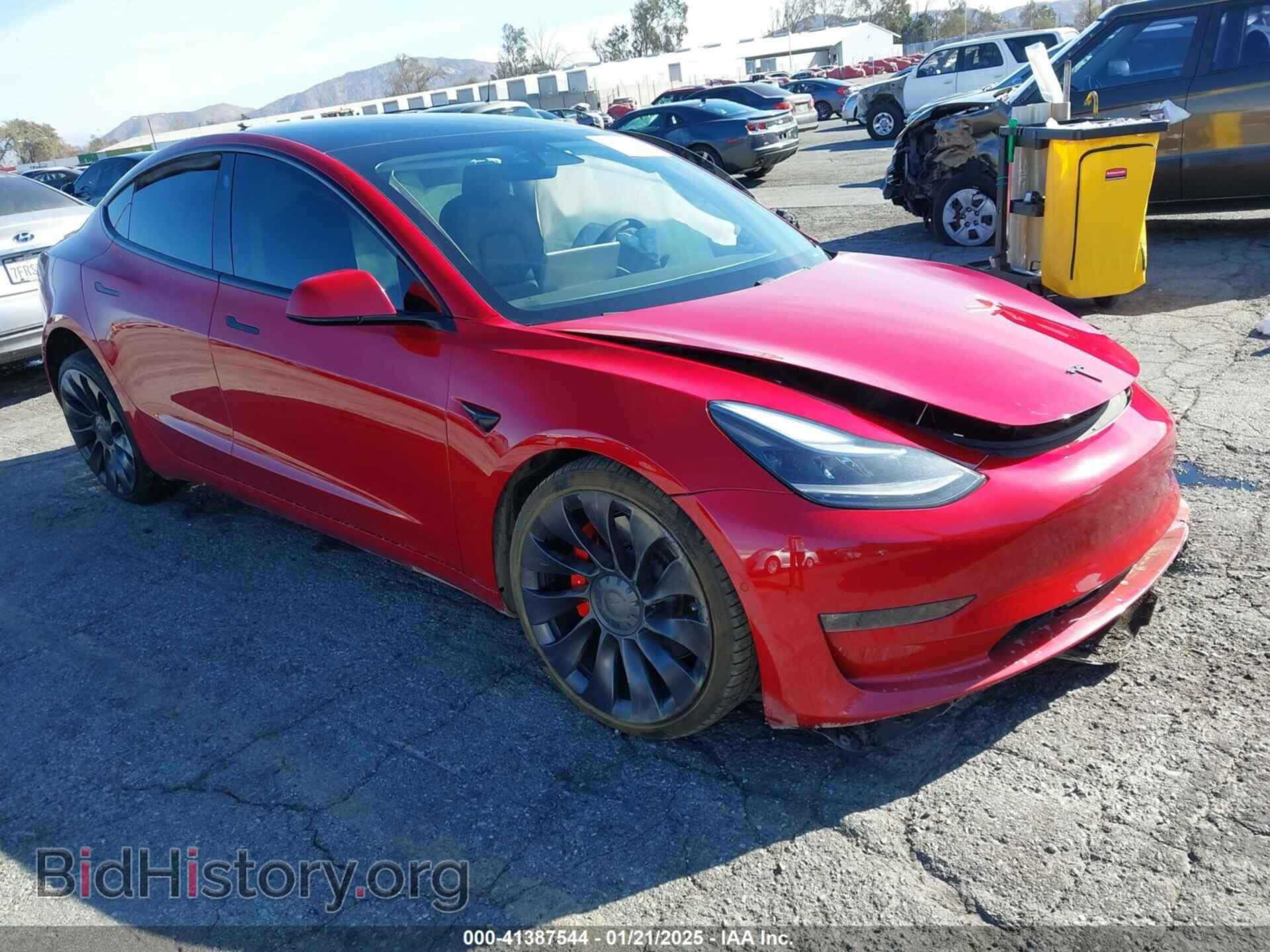 Photo 5YJ3E1EC7MF997237 - TESLA MODEL 3 2021