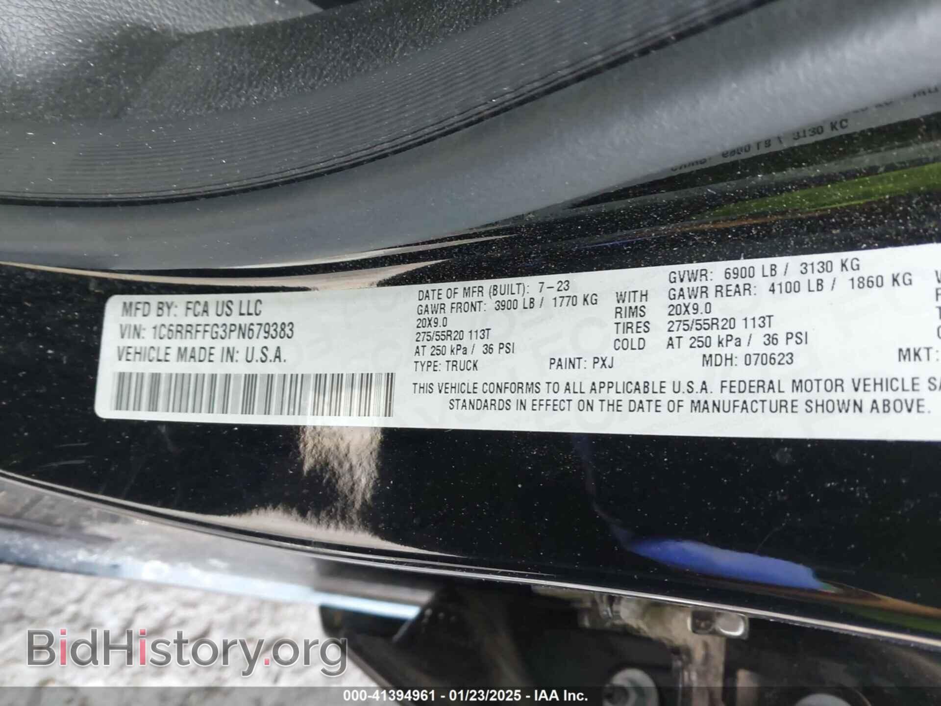 2023 RAM 1500 - VIN: 1C6RRFFG3PN679383 - Фото 9