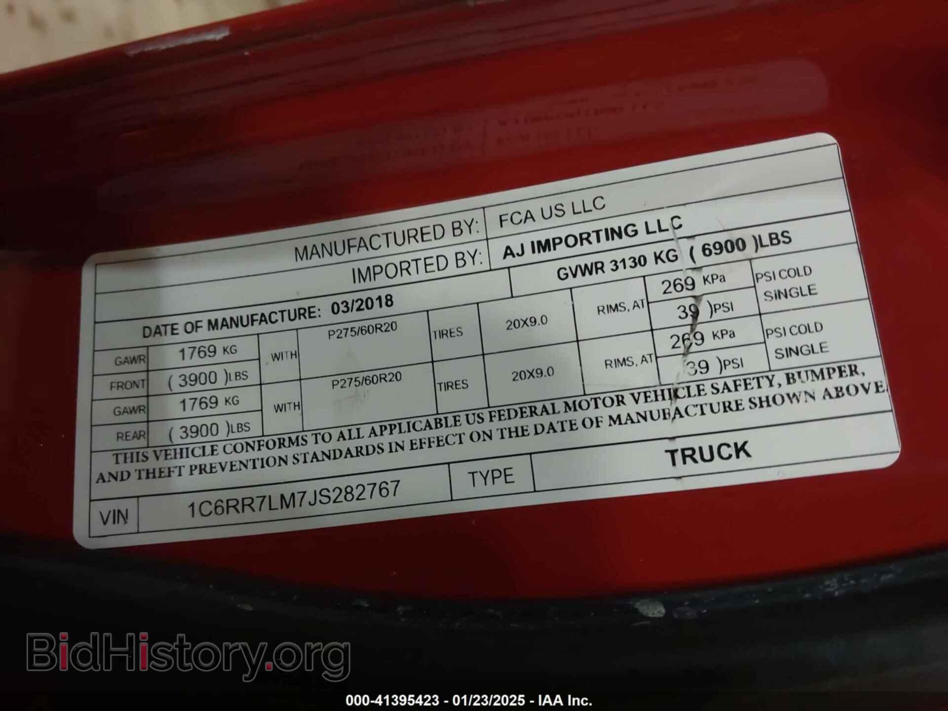 2018 RAM 1500 - VIN: 1C6RR7LM7JS282767 - Photo 9