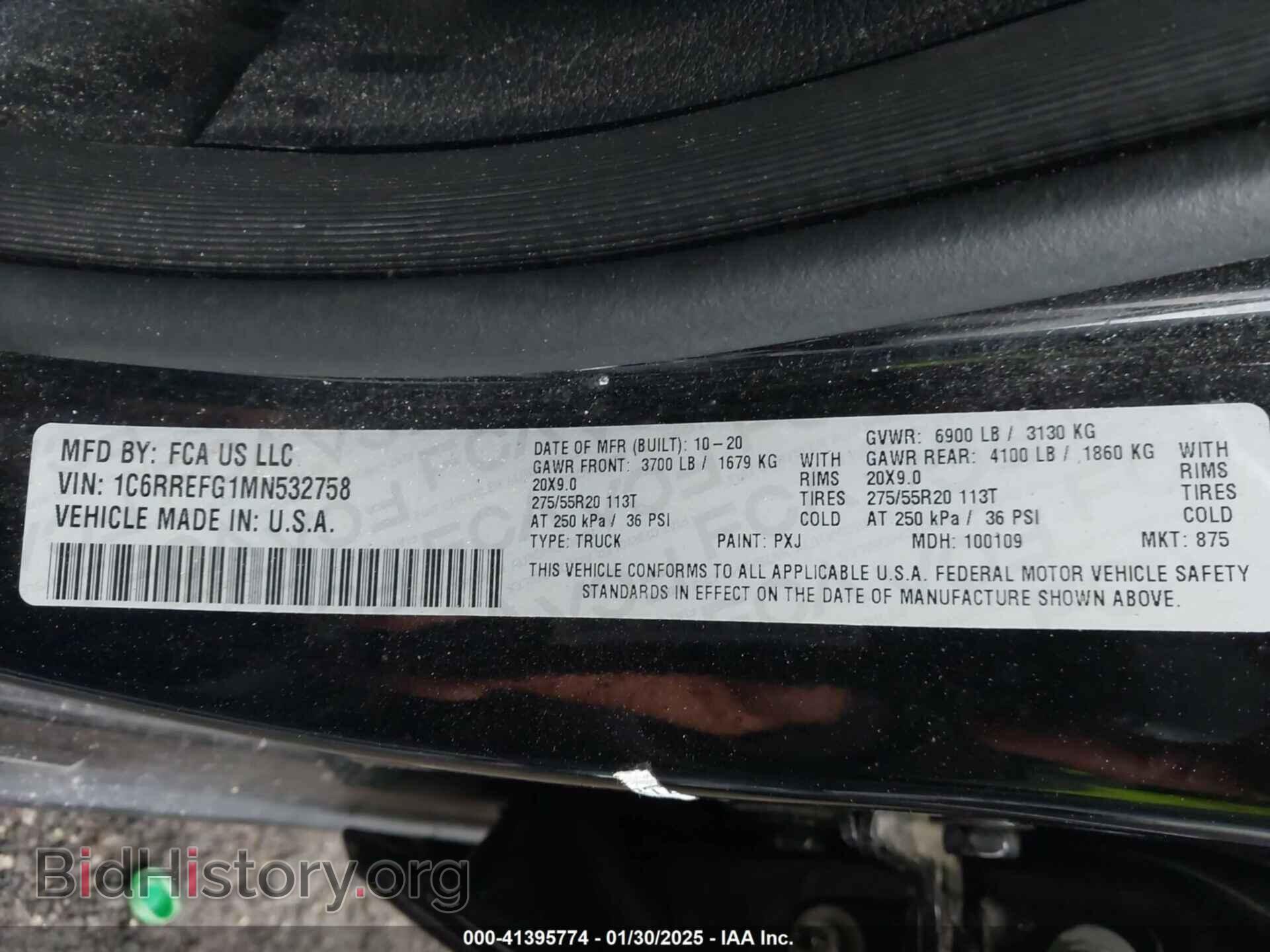 2021 RAM 1500 - VIN: 1C6RREFG1MN532758 - Фото 9