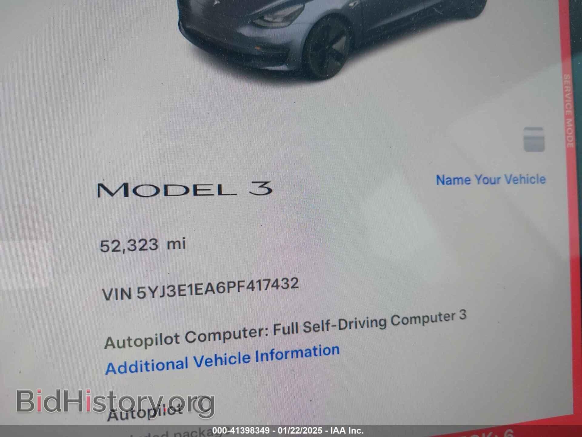 2023 TESLA MODEL 3 - VIN: 5YJ3E1EA6PF417432 - Фото 7