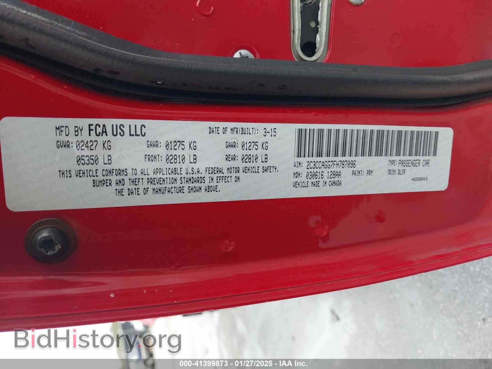 2015 CHRYSLER 300 - VIN: 2C3CCAGG7FH787096 - Photo 9
