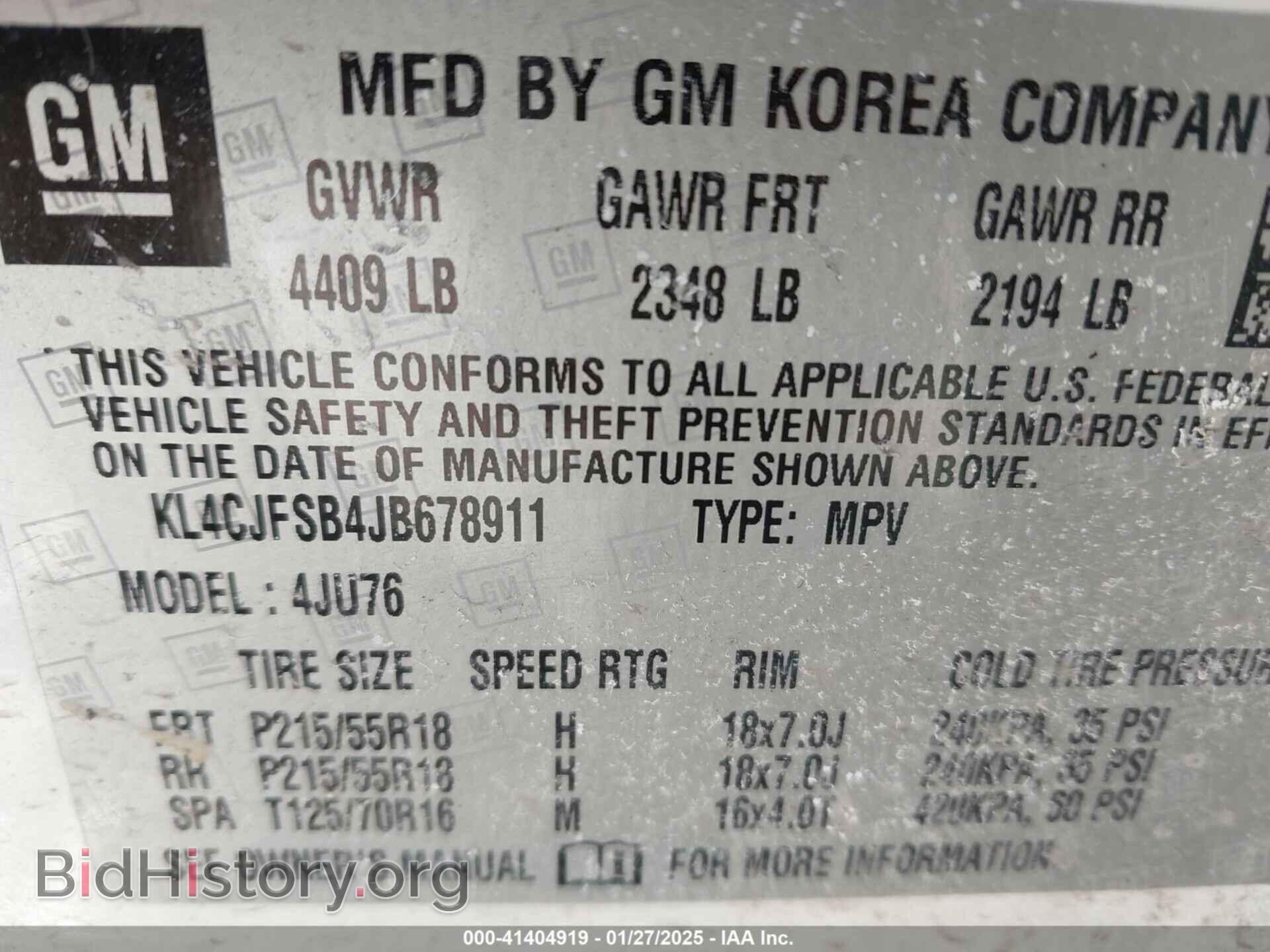 2018 BUICK ENCORE - VIN: KL4CJFSB4JB678911 - Photo 9
