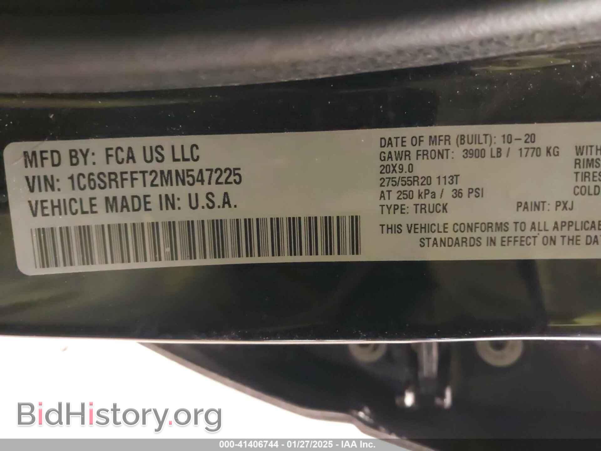 2021 RAM 1500 - VIN: 1C6SRFFT2MN547225 - Фото 9
