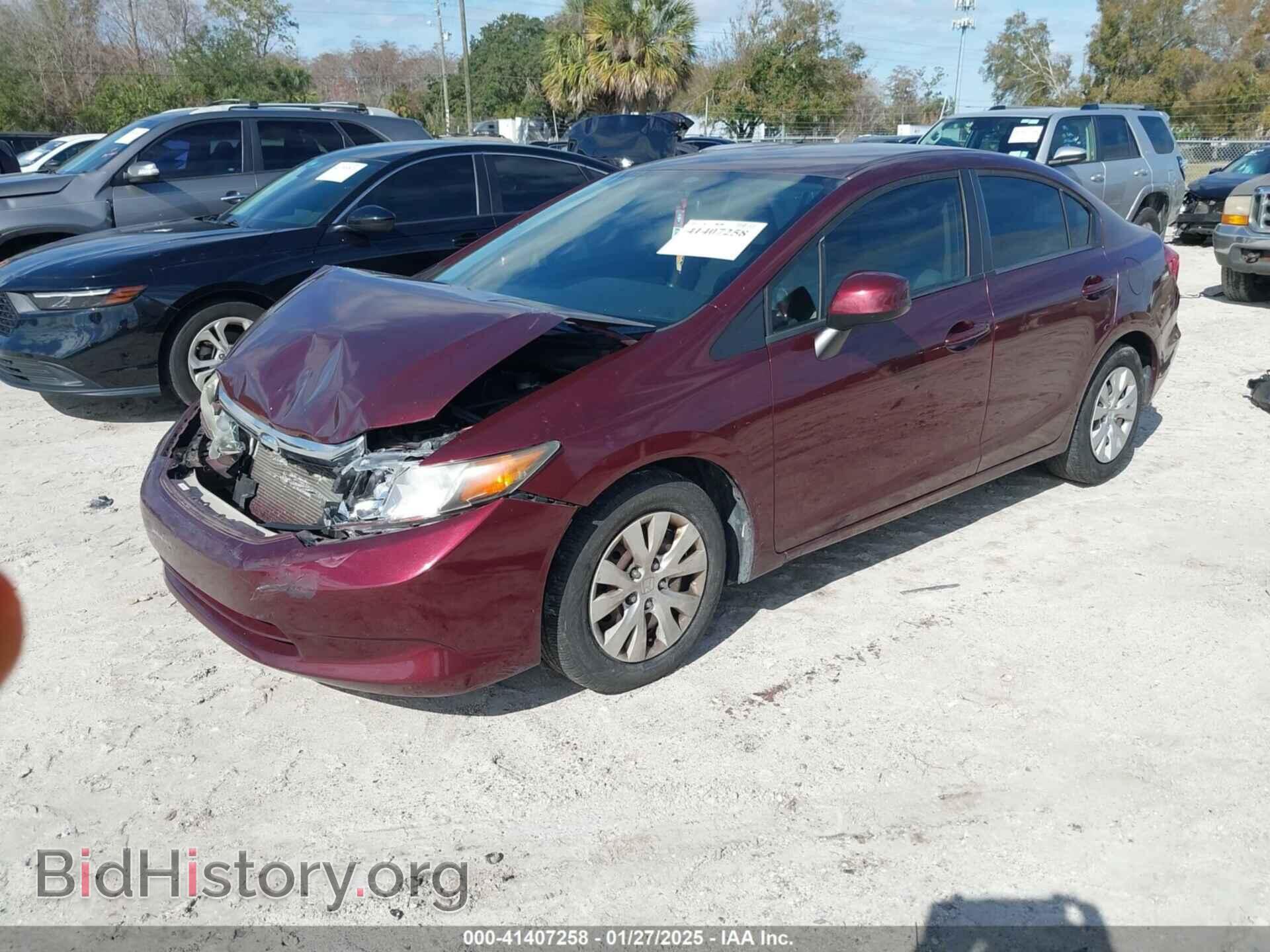 2012 HONDA CIVIC - VIN: 19XFB2F58CE374905 - Фото 2