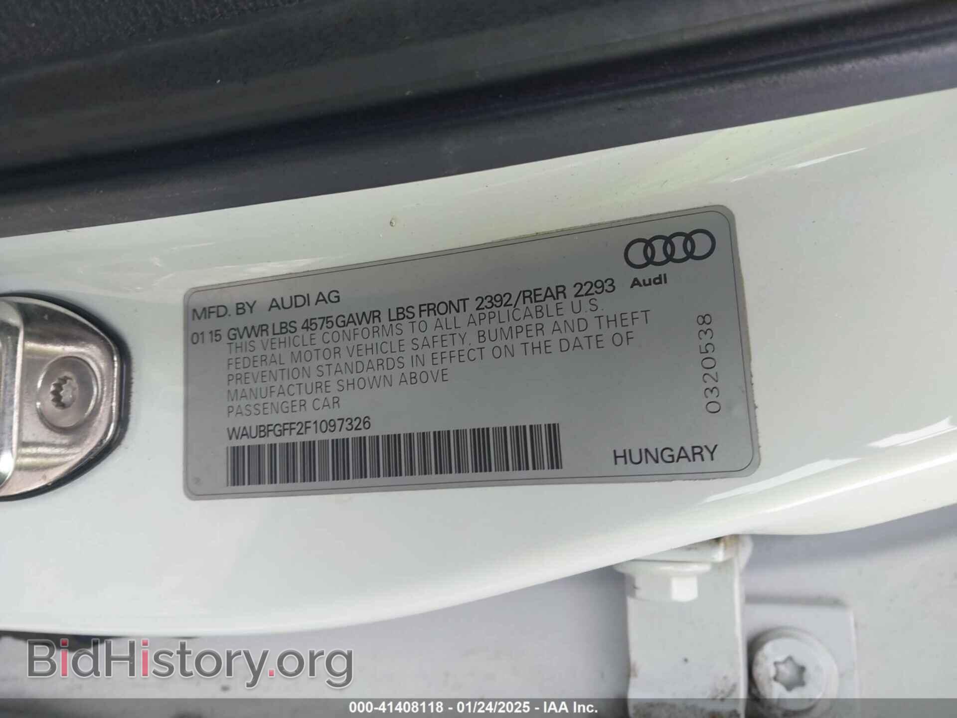 2015 AUDI A3 - VIN: WAUBFGFF2F1097326 - Фото 9