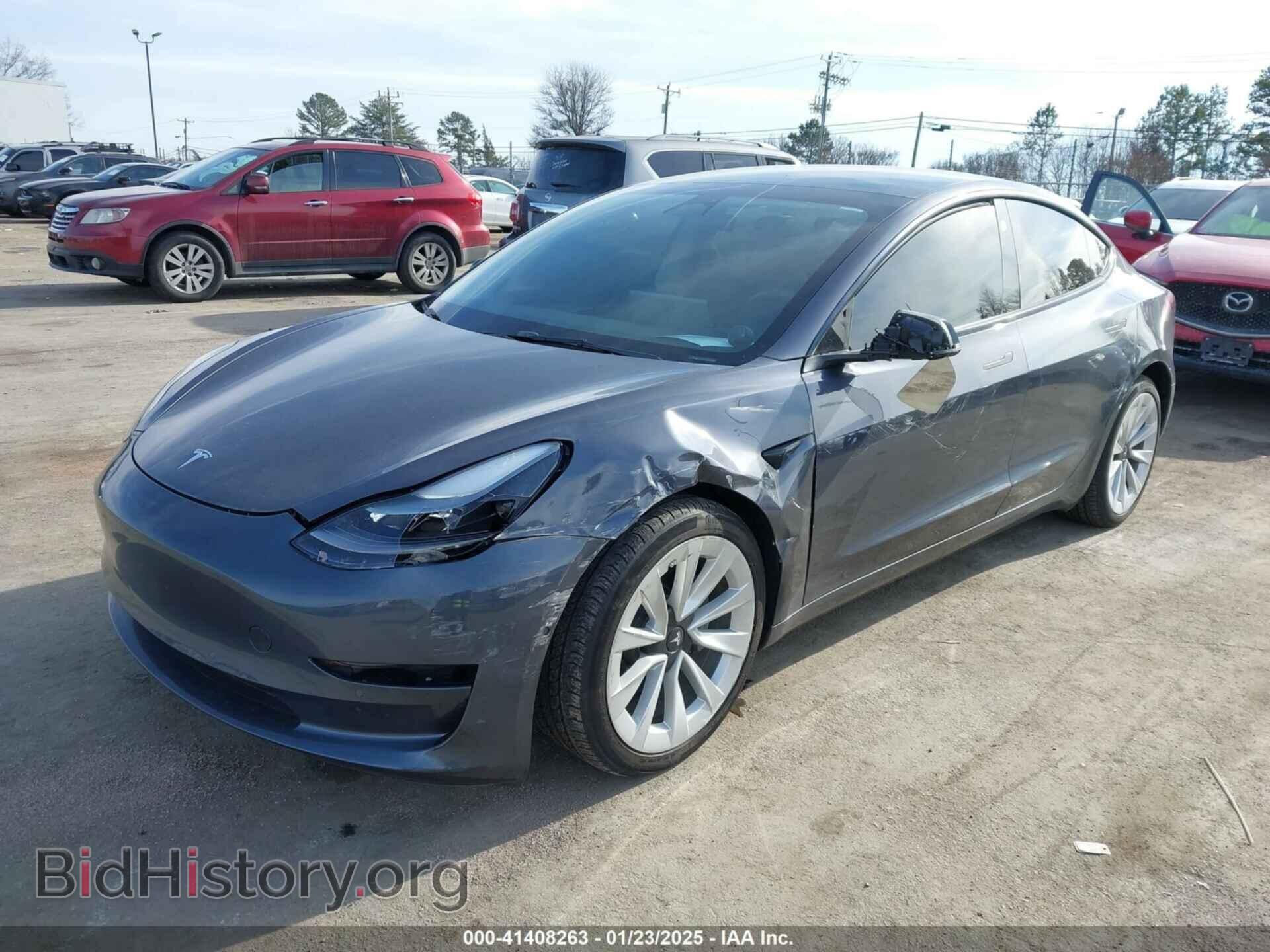 2022 TESLA MODEL 3 - VIN: 5YJ3E1EB6NF267926 - Фото 2