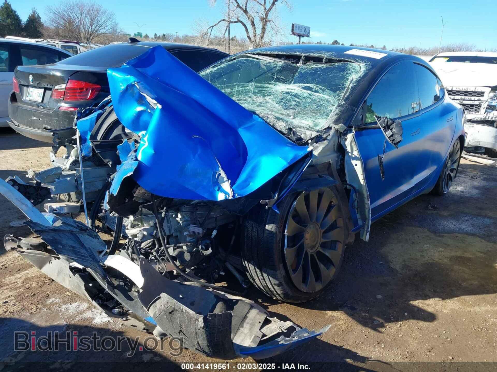 2022 TESLA MODEL 3 - VIN: 5YJ3E1EC9NF337945 - Фото 2