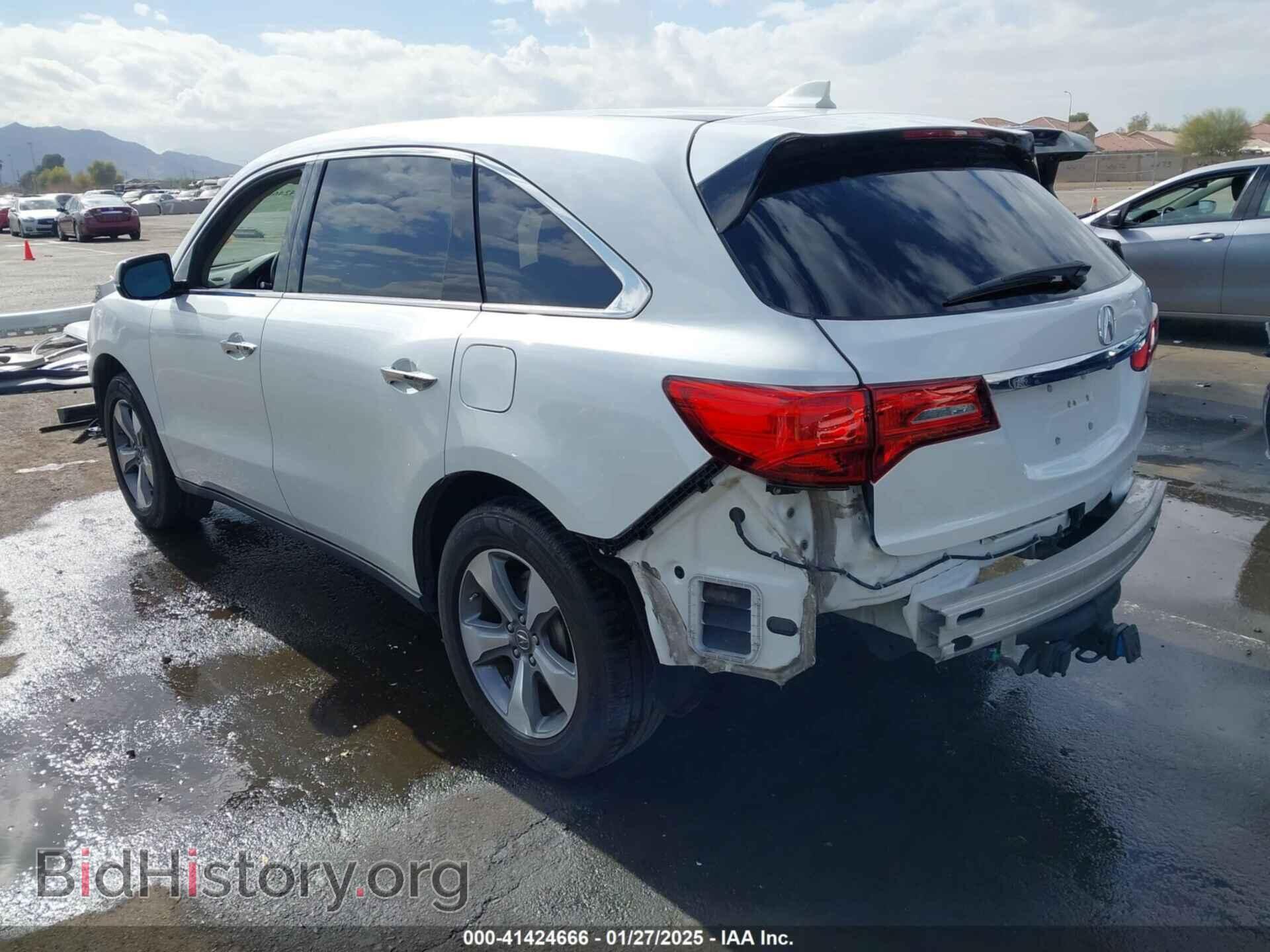 2014 ACURA MDX - VIN: 5FRYD3H22EB011460 - Фото 3
