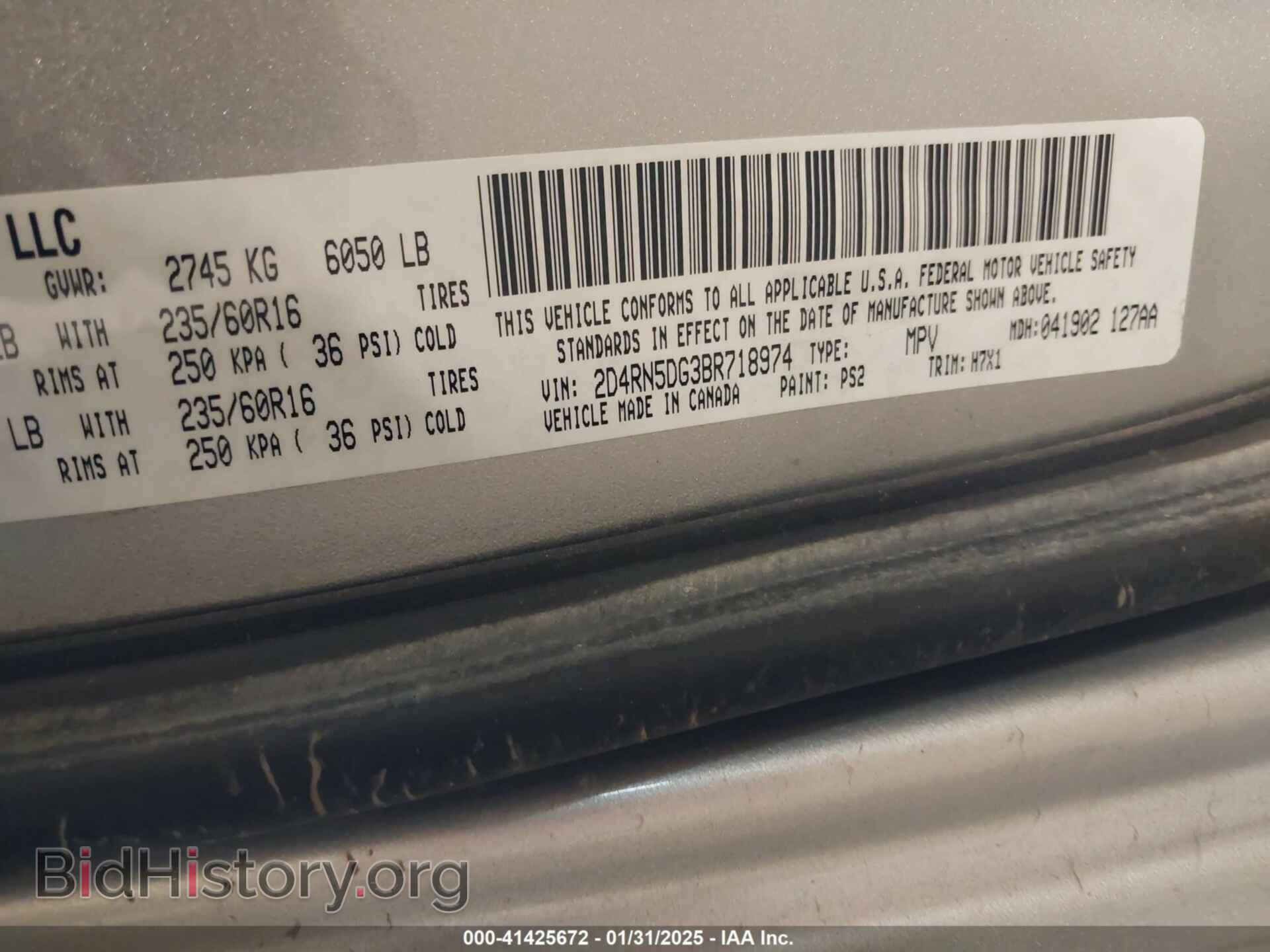 2011 DODGE GRAND CARAVAN - VIN: 2D4RN5DG3BR718974 - Фото 9