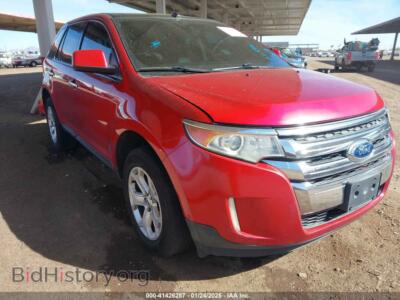 2011 Ford EDGE SEL, red — VIN 2FMDK3JC3BBA11996, IAAI
