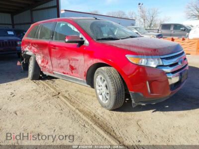 2014 Ford EDGE SEL, red — VIN 2FMDK3JC8EBA49681, IAAI