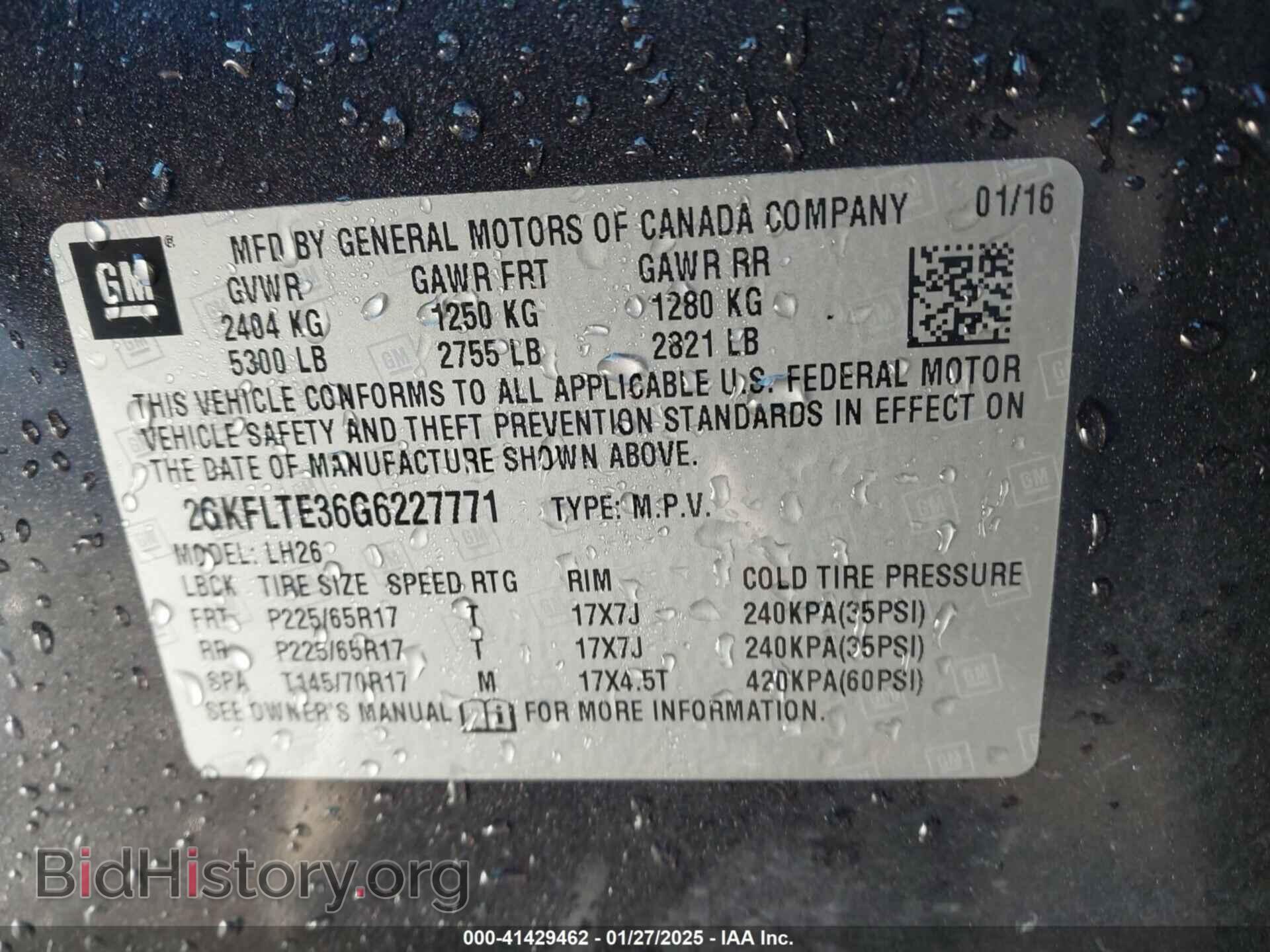 2016 GMC TERRAIN - VIN: 2GKFLTE36G6227771 - Фото 9