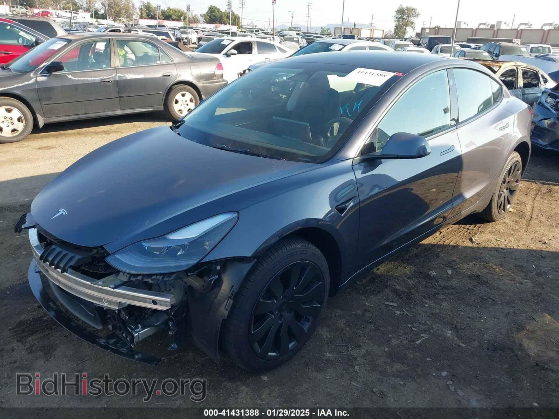 2023 TESLA MODEL 3 - VIN: 5YJ3E1EA2PF707618 - Фото 2