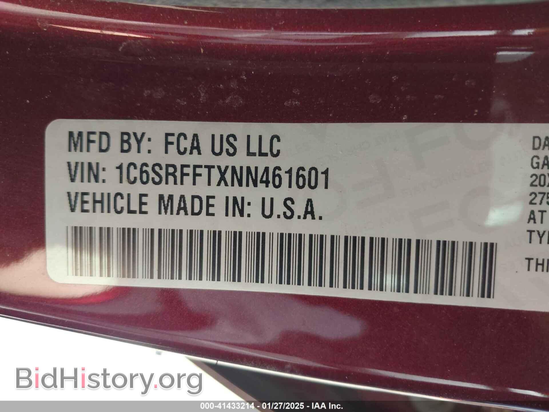 2022 RAM 1500 - VIN: 1C6SRFFTXNN461601 - Фото 9