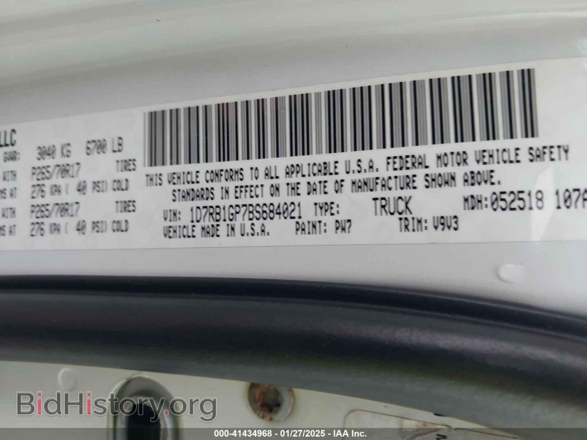 2011 RAM RAM 1500 - VIN: 1D7RB1GP7BS684021 - Photo 9