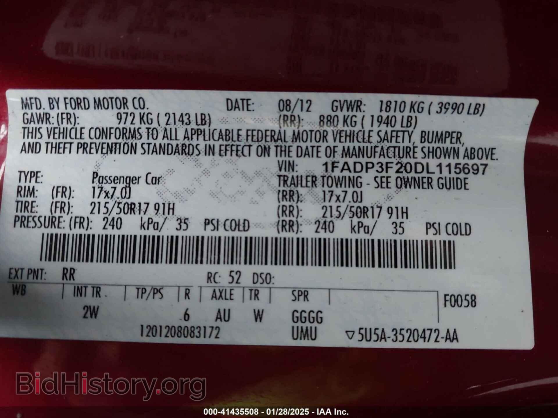 2013 FORD FOCUS - VIN: 1FADP3F20DL115697 - Photo 9