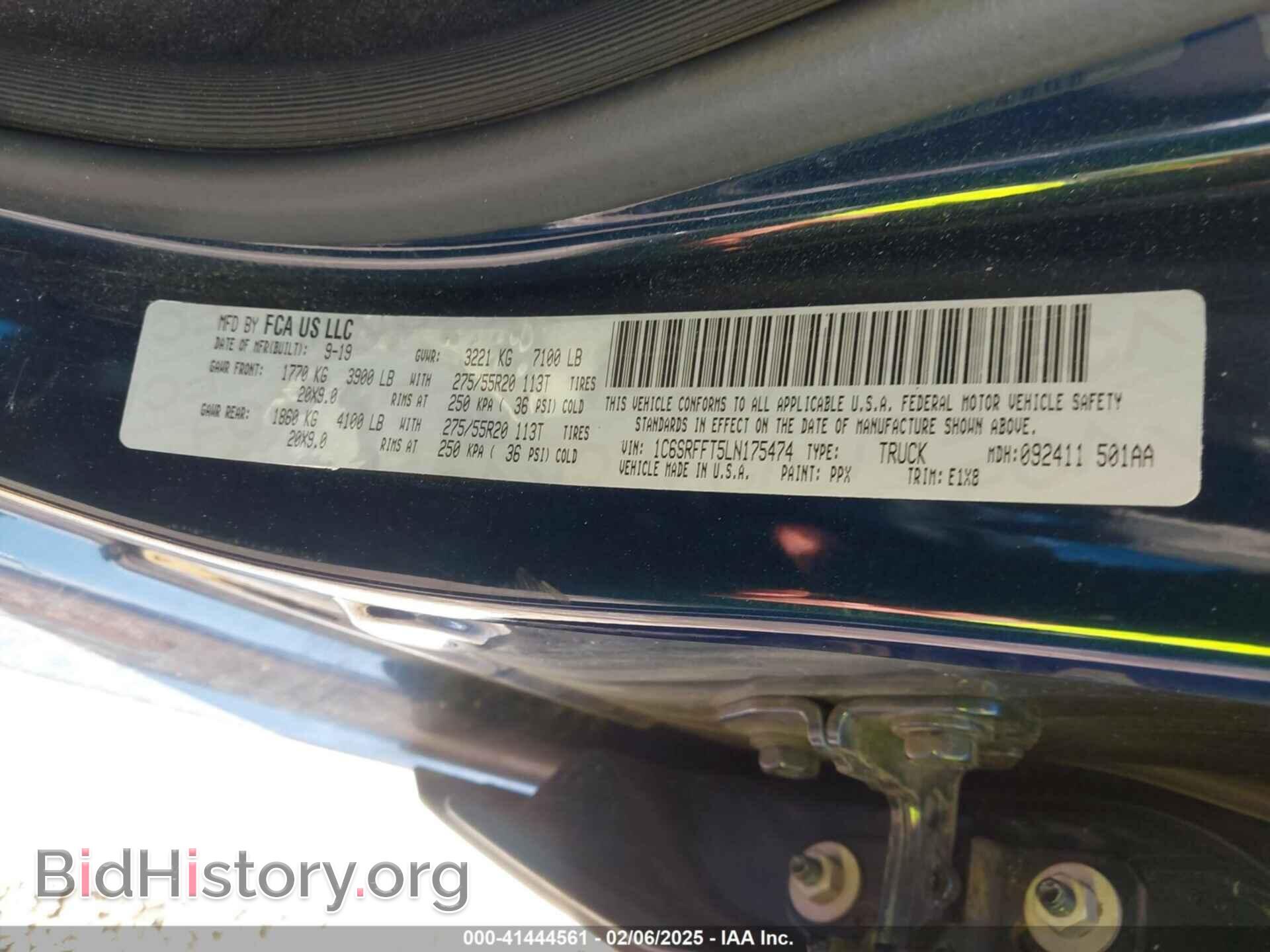 2020 RAM 1500 - VIN: 1C6SRFFT5LN175474 - Фото 9