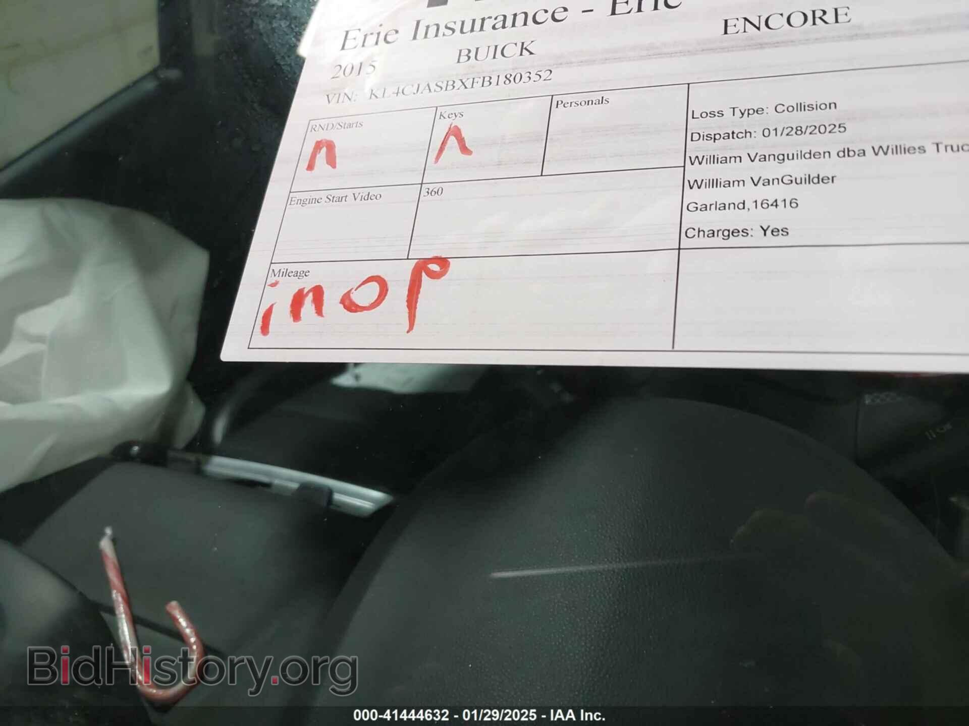 2015 BUICK ENCORE - VIN: KL4CJASBXFB180352 - Photo 7