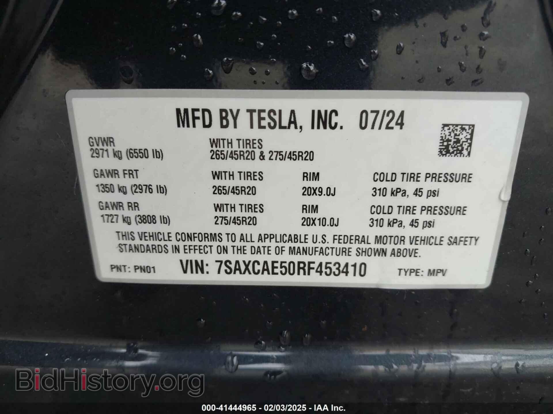 2024 TESLA MODEL X - VIN: 7SAXCAE50RF453410 - Photo 9