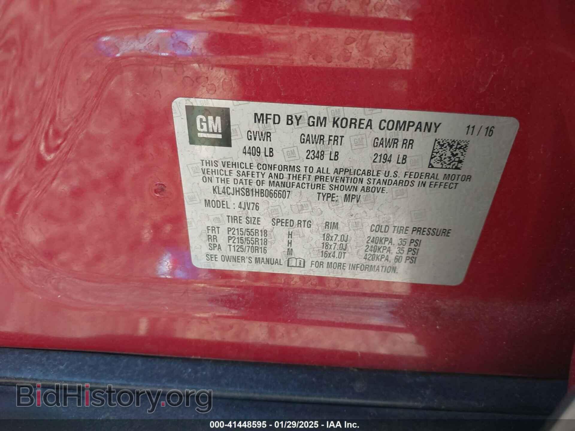 2017 BUICK ENCORE - VIN: KL4CJHSB1HB066607 - Photo 9