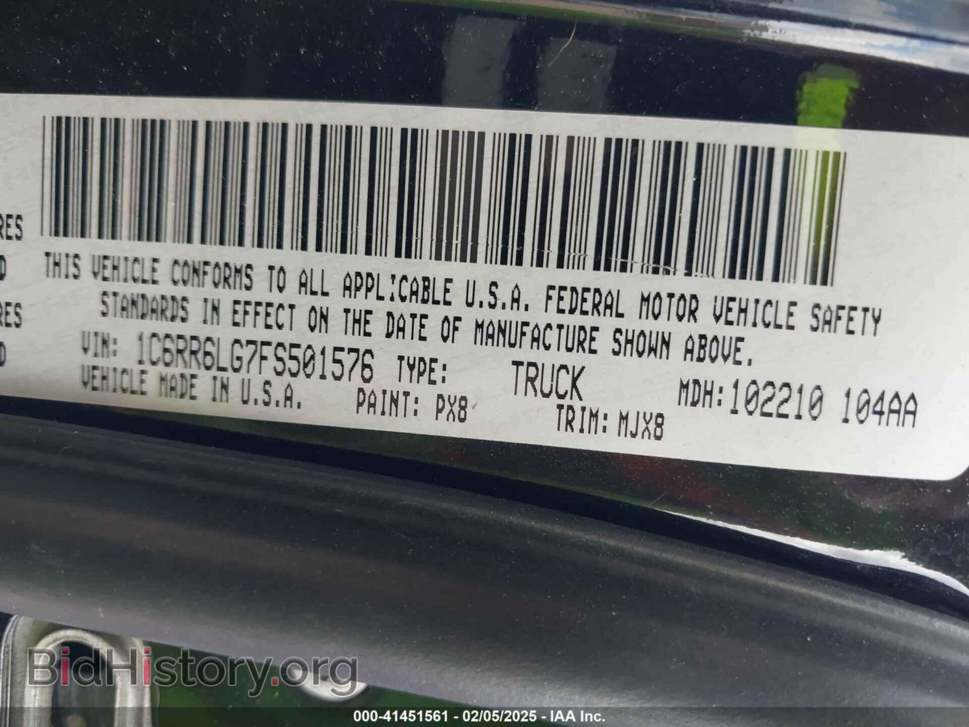 2015 RAM 1500 - VIN: 1C6RR6LG7FS501576 - Фото 9