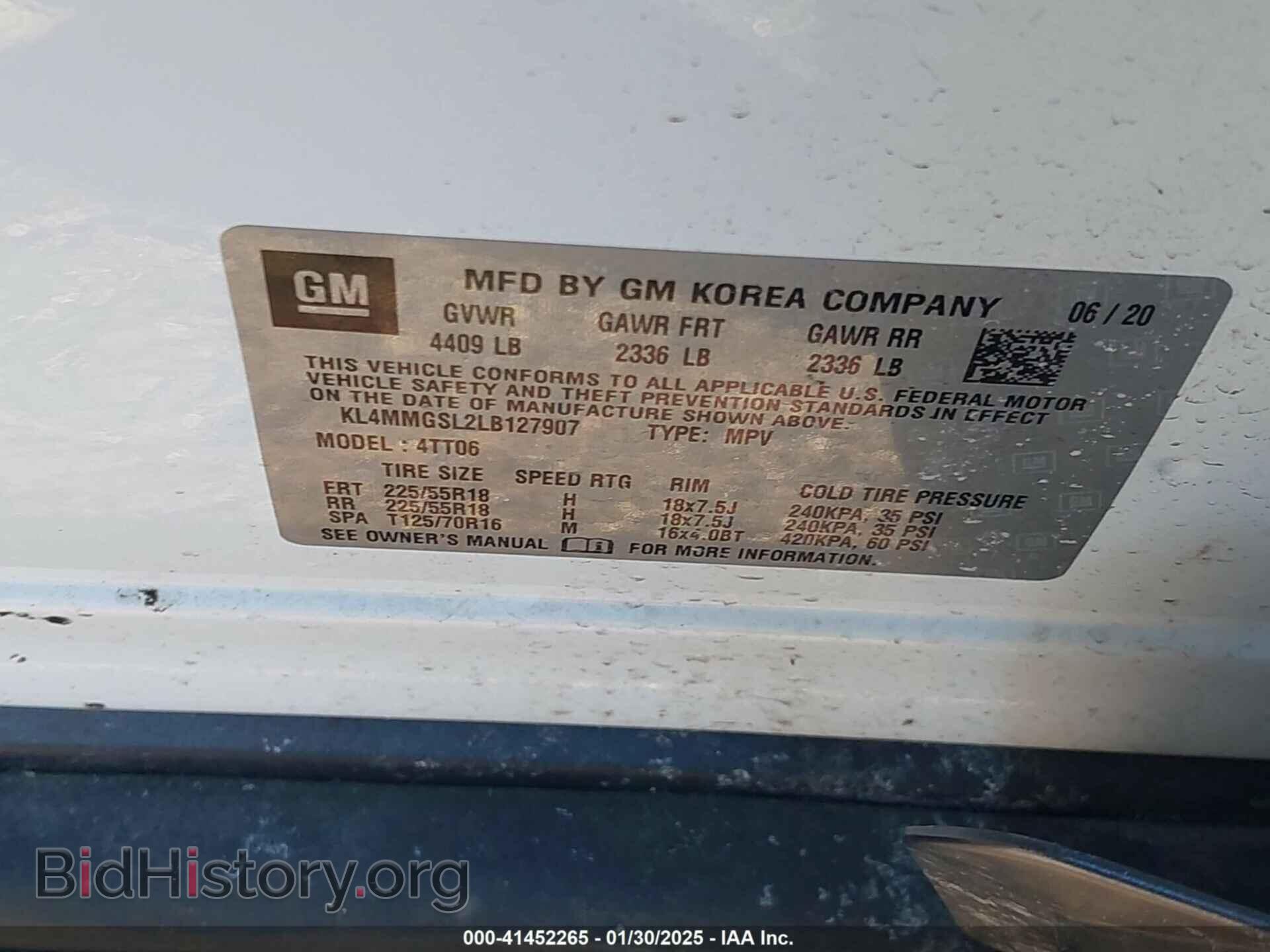 2020 BUICK ENCORE GX - VIN: KL4MMGSL2LB127907 - Фото 9
