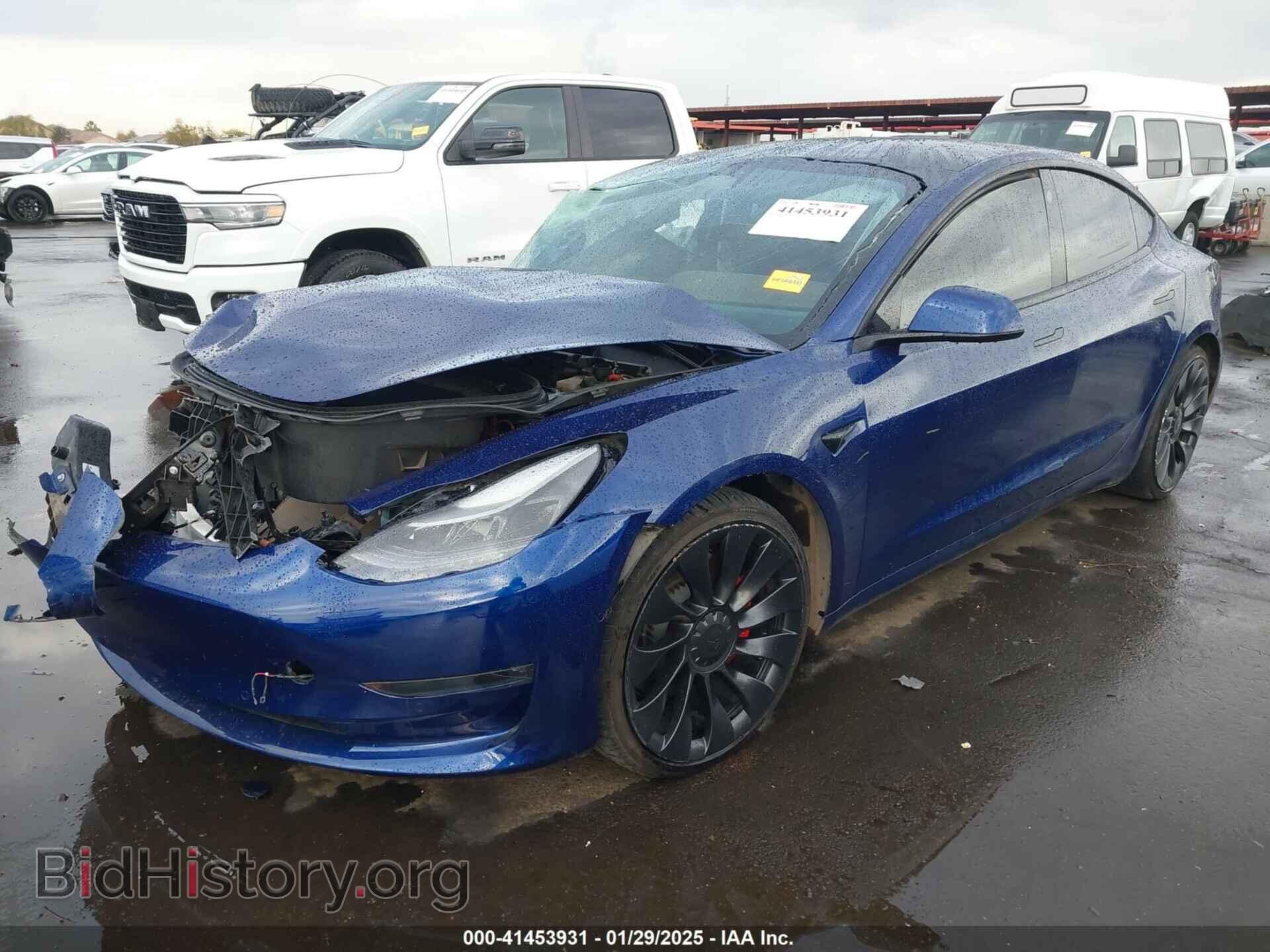 2022 TESLA MODEL 3 - VIN: 5YJ3E1EC7NF306192 - Фото 2