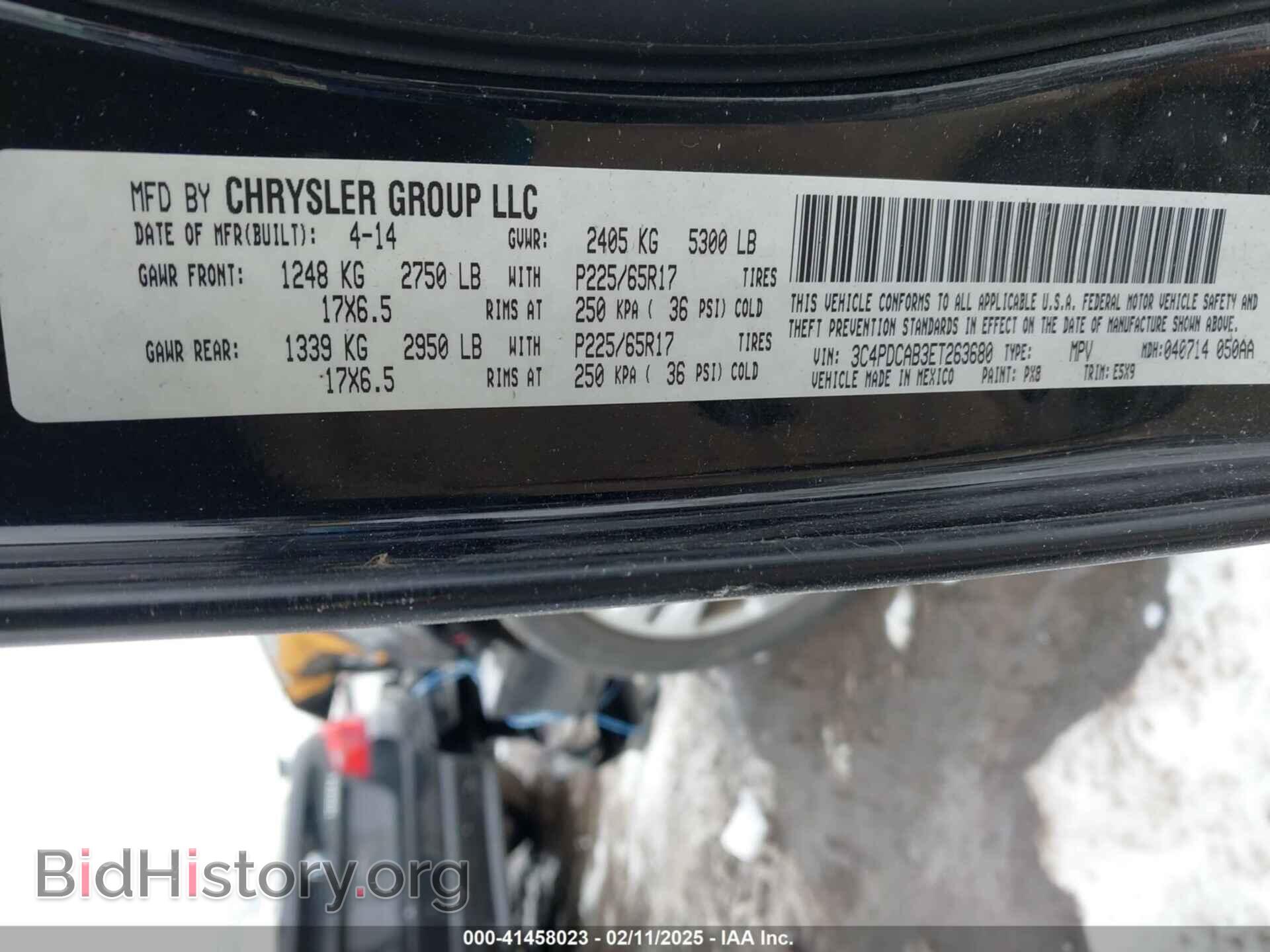 2014 DODGE JOURNEY - VIN: 3C4PDCAB3ET263680 - Фото 9