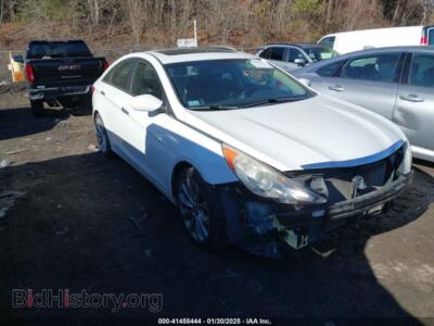 2011 Hyundai SONATA SE, белый — VIN 5NPEC4AC2BH307589, IAAI