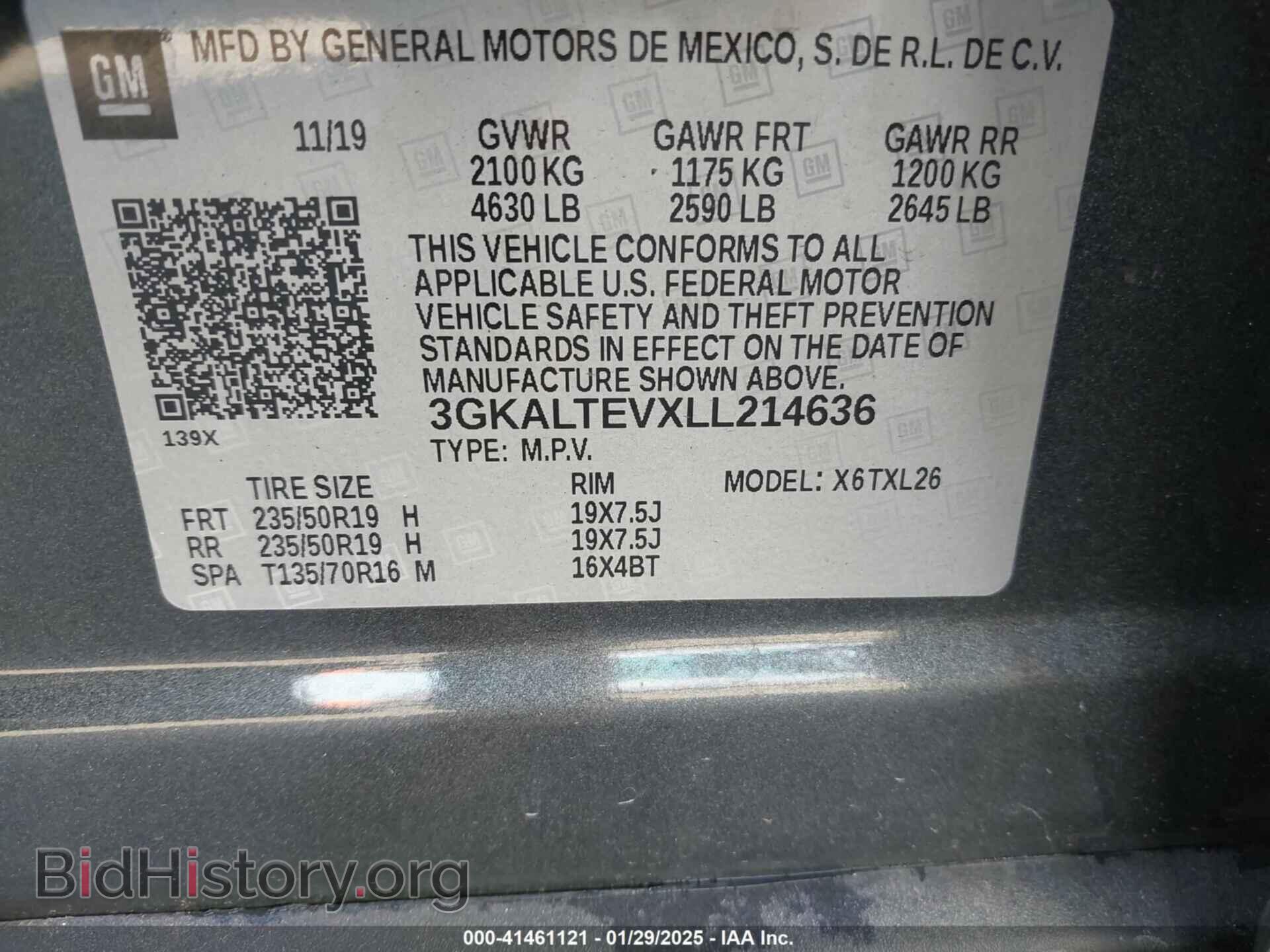2020 GMC TERRAIN - VIN: 3GKALTEVXLL214636 - Фото 9