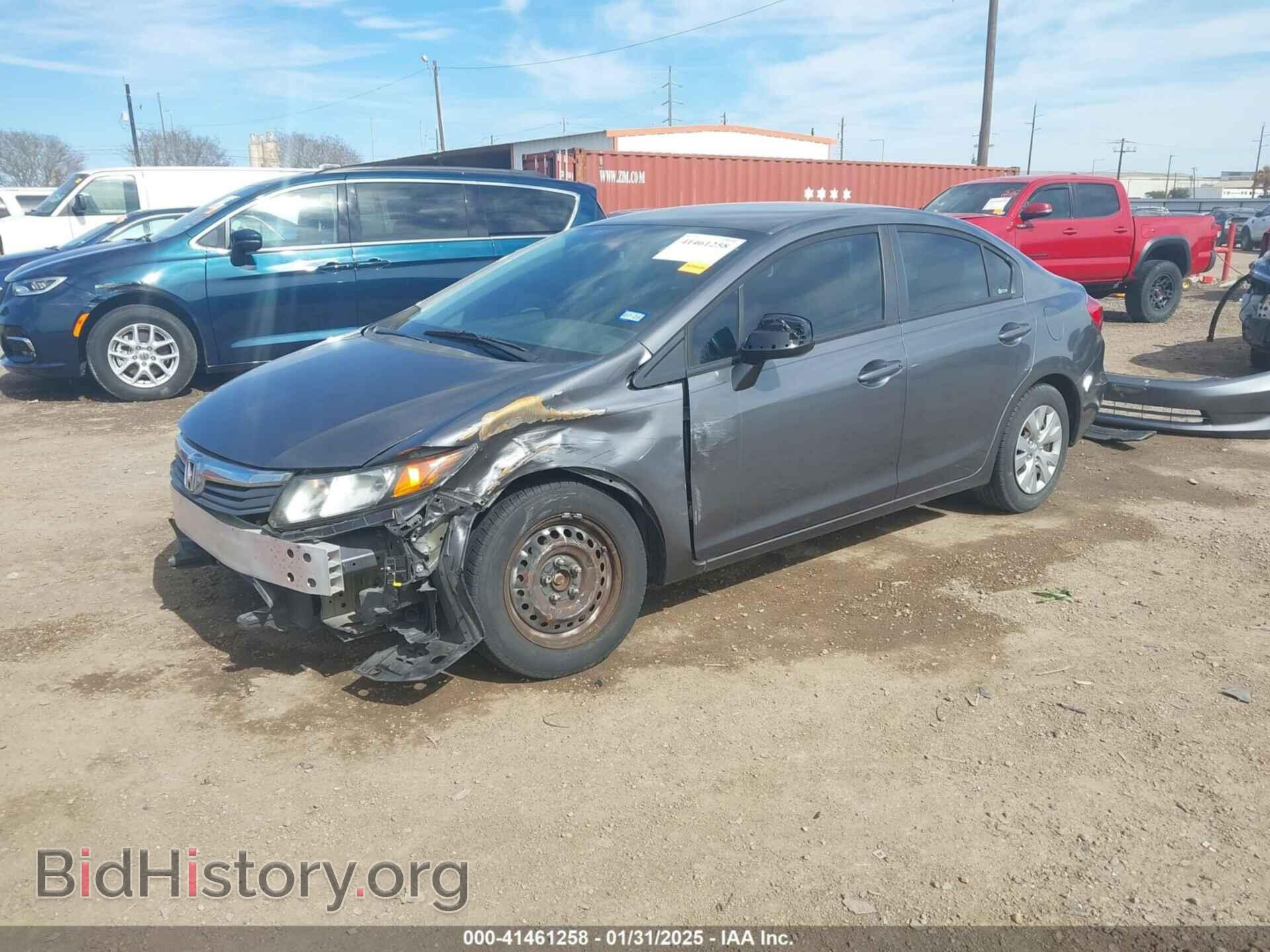 2012 HONDA CIVIC - VIN: 2HGFB2F52CH327648 - Фото 2