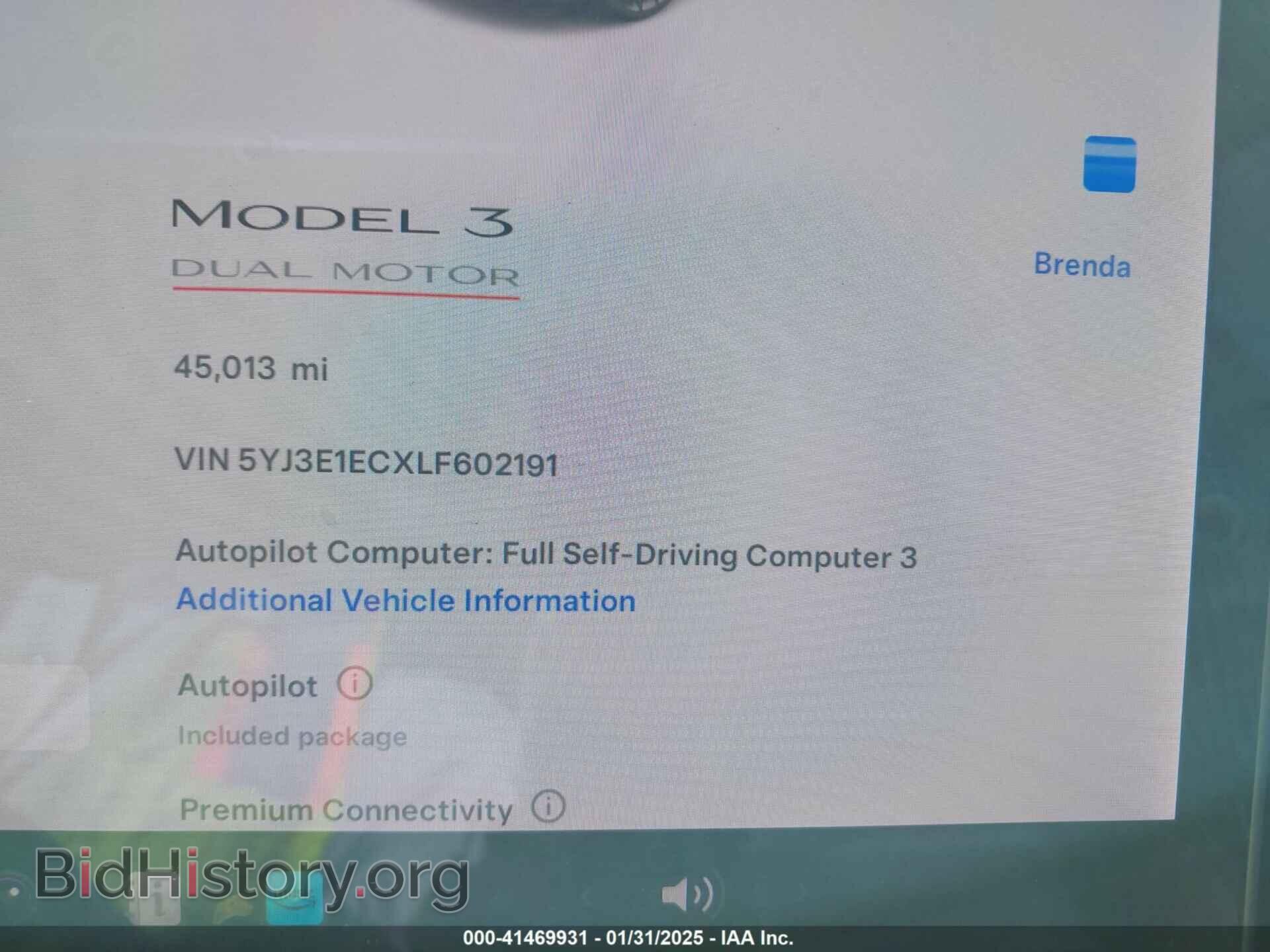 2020 TESLA MODEL 3 - VIN: 5YJ3E1ECXLF602191 - Фото 7