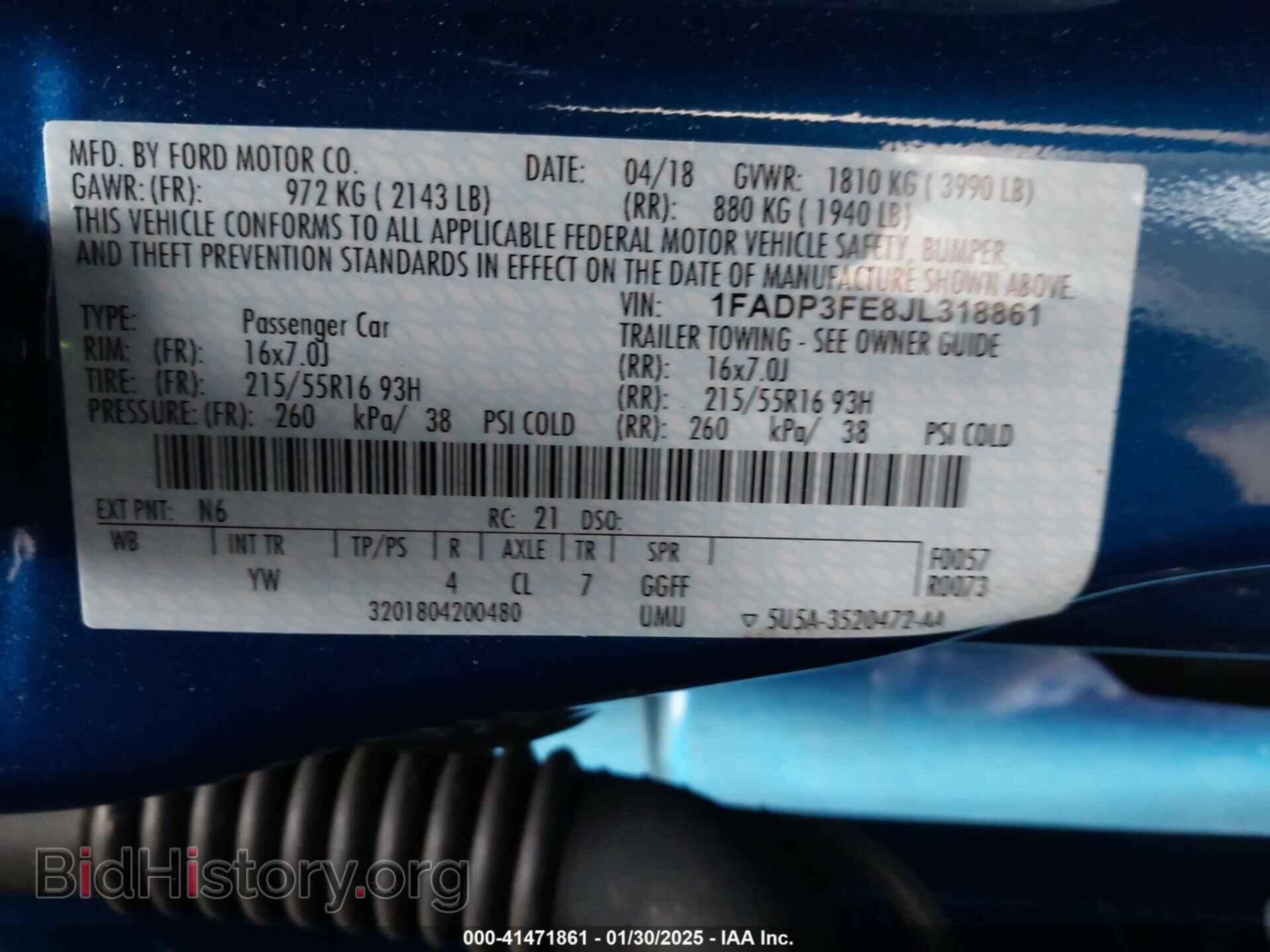 2018 FORD FOCUS - VIN: 1FADP3FE8JL318861 - Photo 9