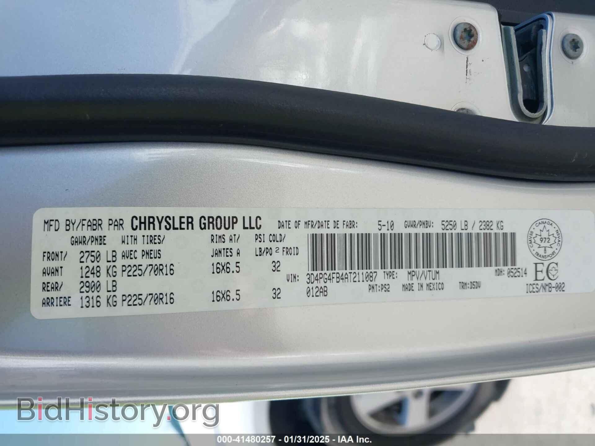 2010 DODGE JOURNEY - VIN: 3D4PG4FB4AT211087 - Фото 9