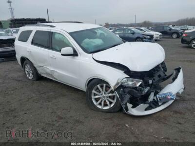 2022 Dodge DURANGO SXT AWD, white — VIN 1C4RDJAGXNC194040, IAAI