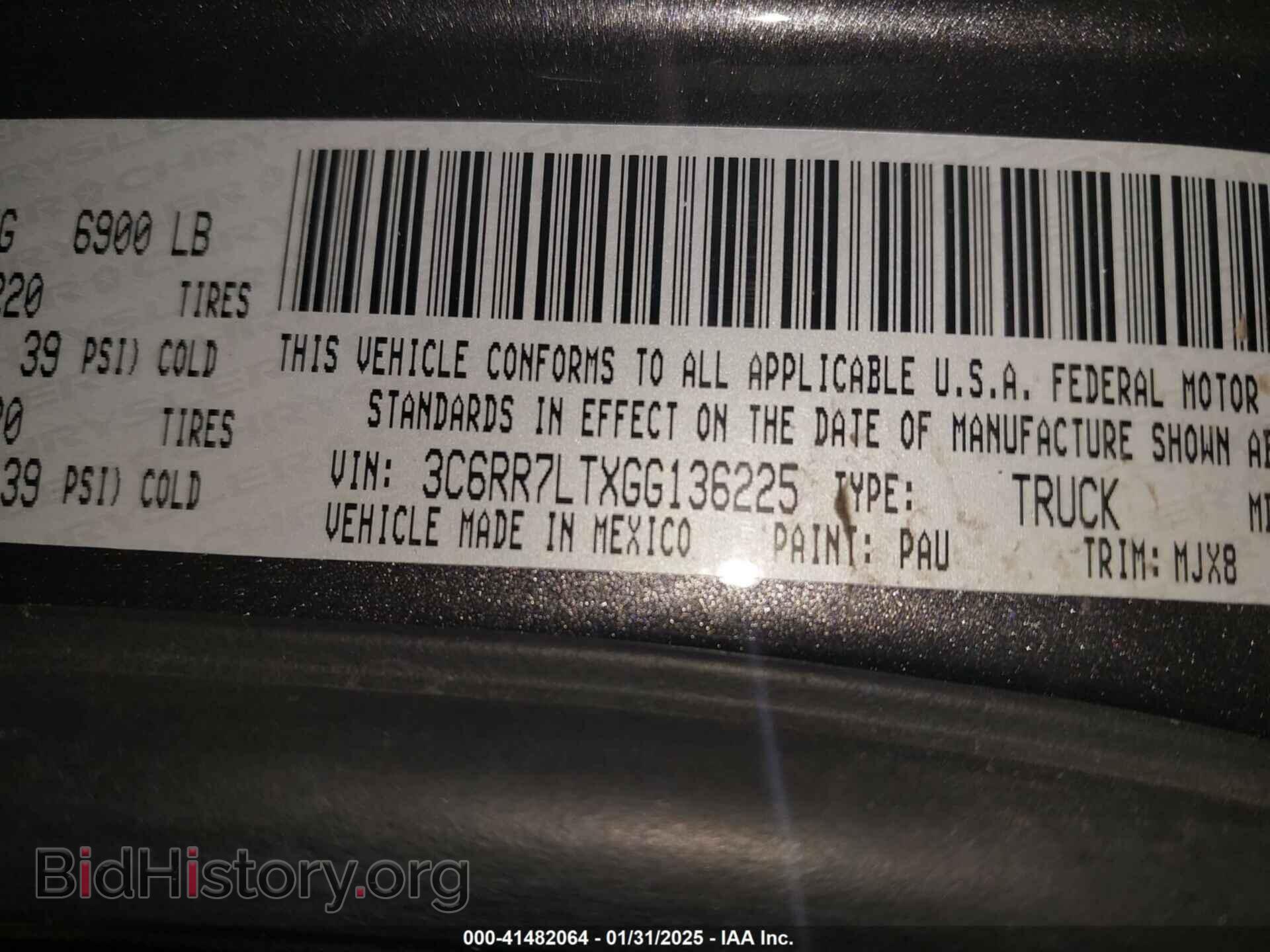 2016 RAM 1500 - VIN: 3C6RR7LTXGG136225 - Фото 9