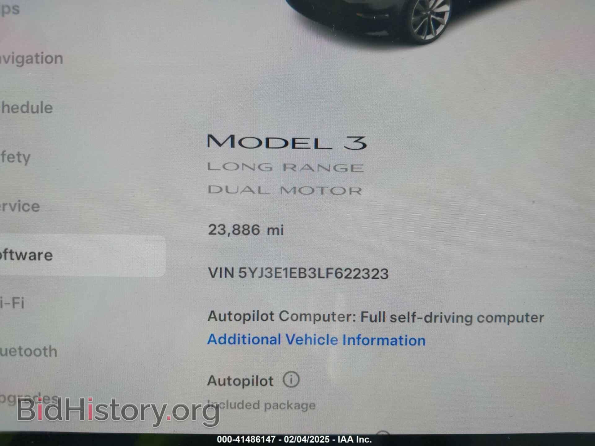 2020 TESLA MODEL 3 - VIN: 5YJ3E1EB3LF622323 - Фото 7