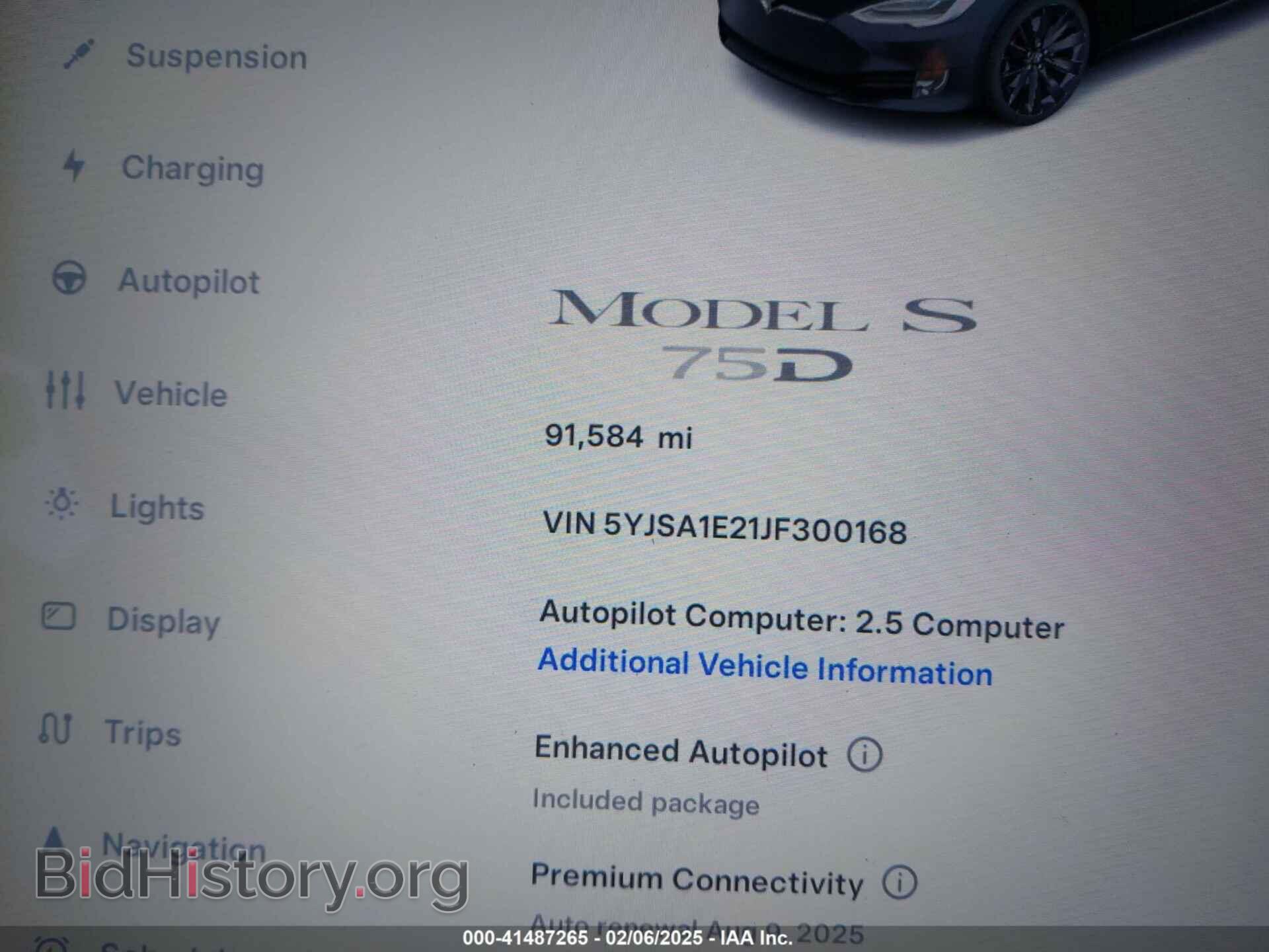 2018 TESLA MODEL S - VIN: 5YJSA1E21JF300168 - Photo 7