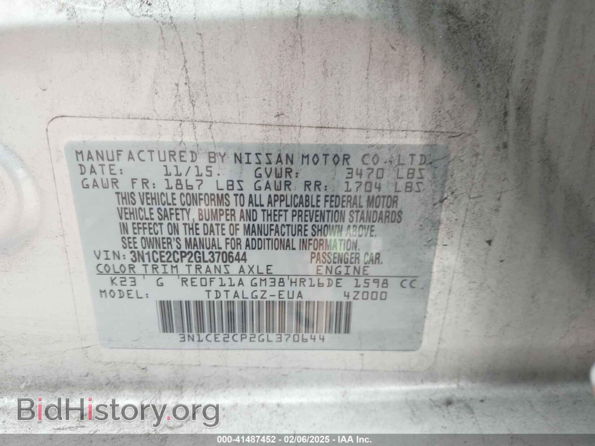 2016 NISSAN VERSA NOTE - VIN: 3N1CE2CP2GL370644 - Photo 9
