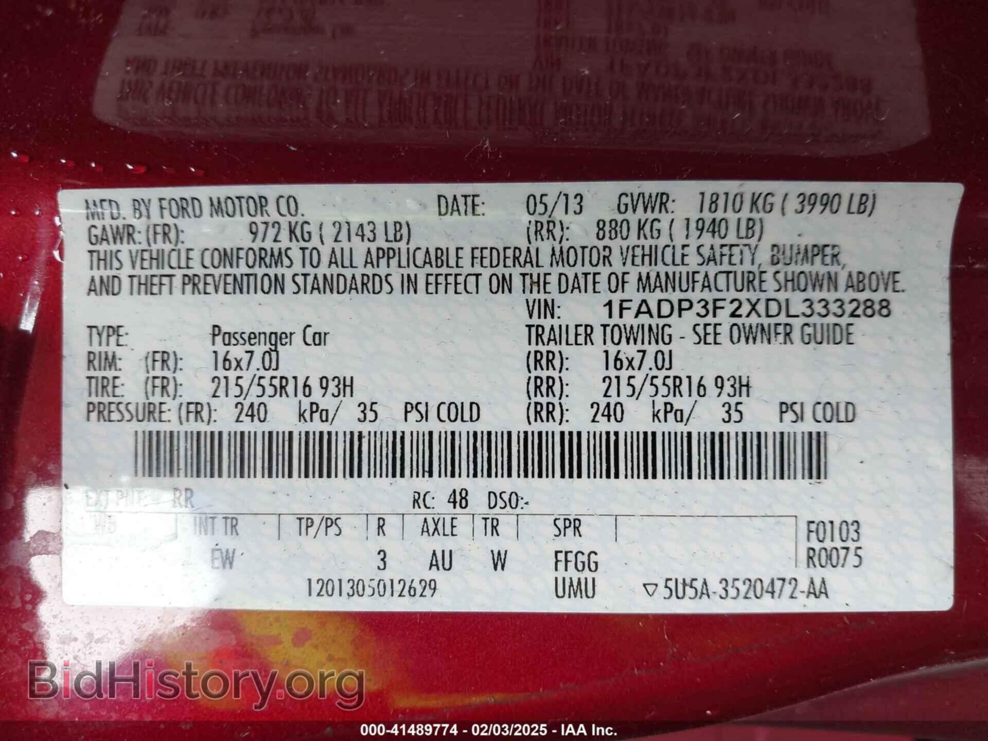 2013 FORD FOCUS - VIN: 1FADP3F2XDL333288 - Photo 9
