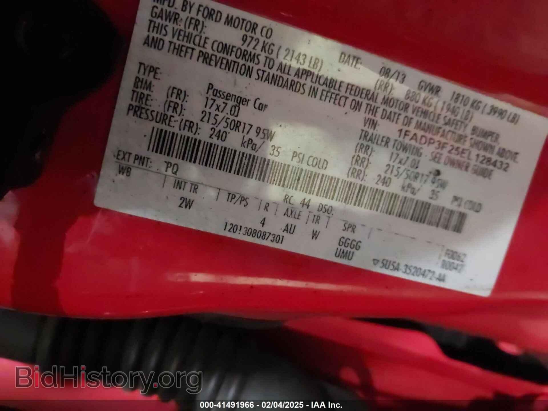 2014 FORD FOCUS - VIN: 1FADP3F25EL128432 - Photo 9