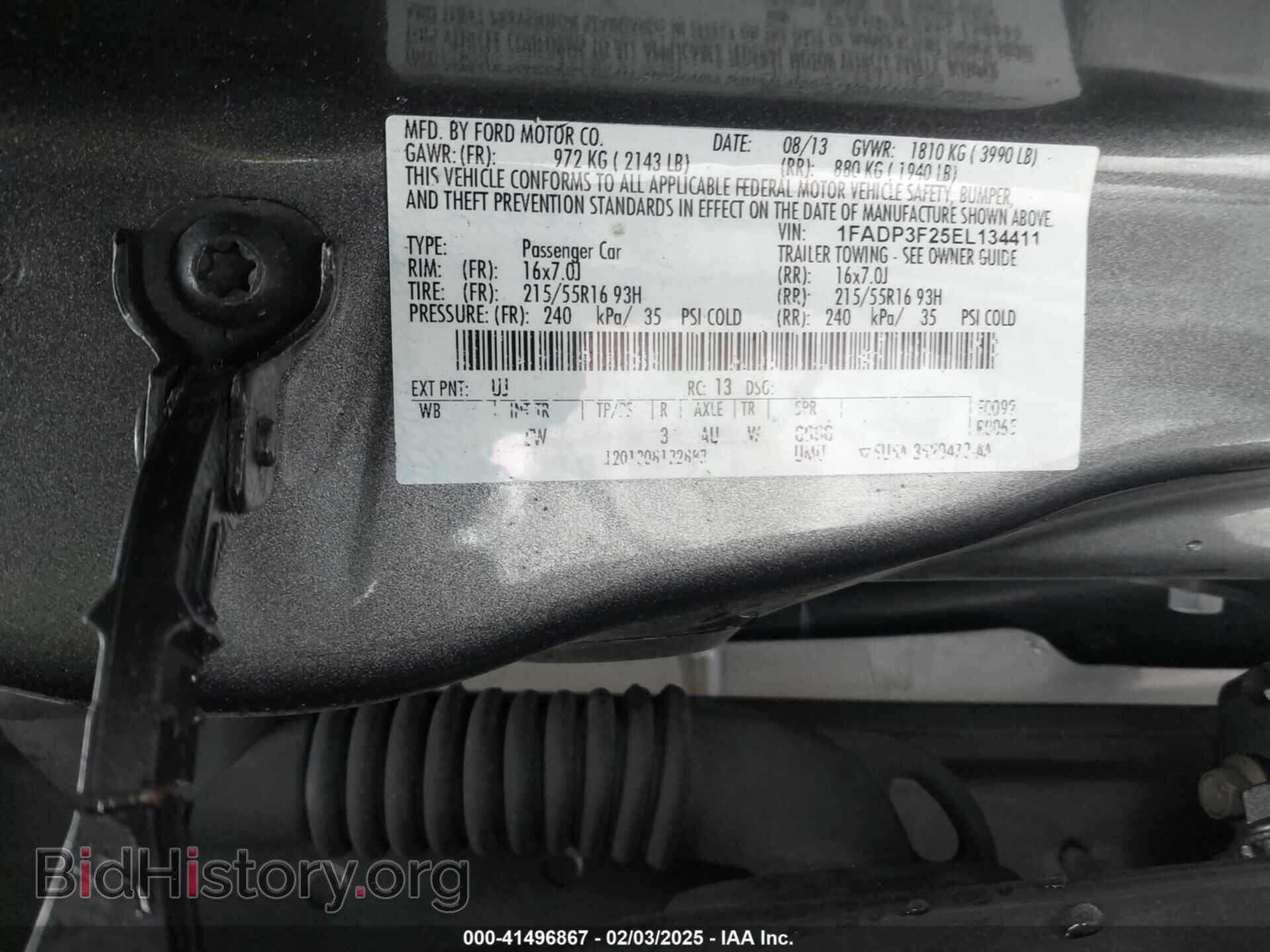 2014 FORD FOCUS - VIN: 1FADP3F25EL134411 - Photo 9