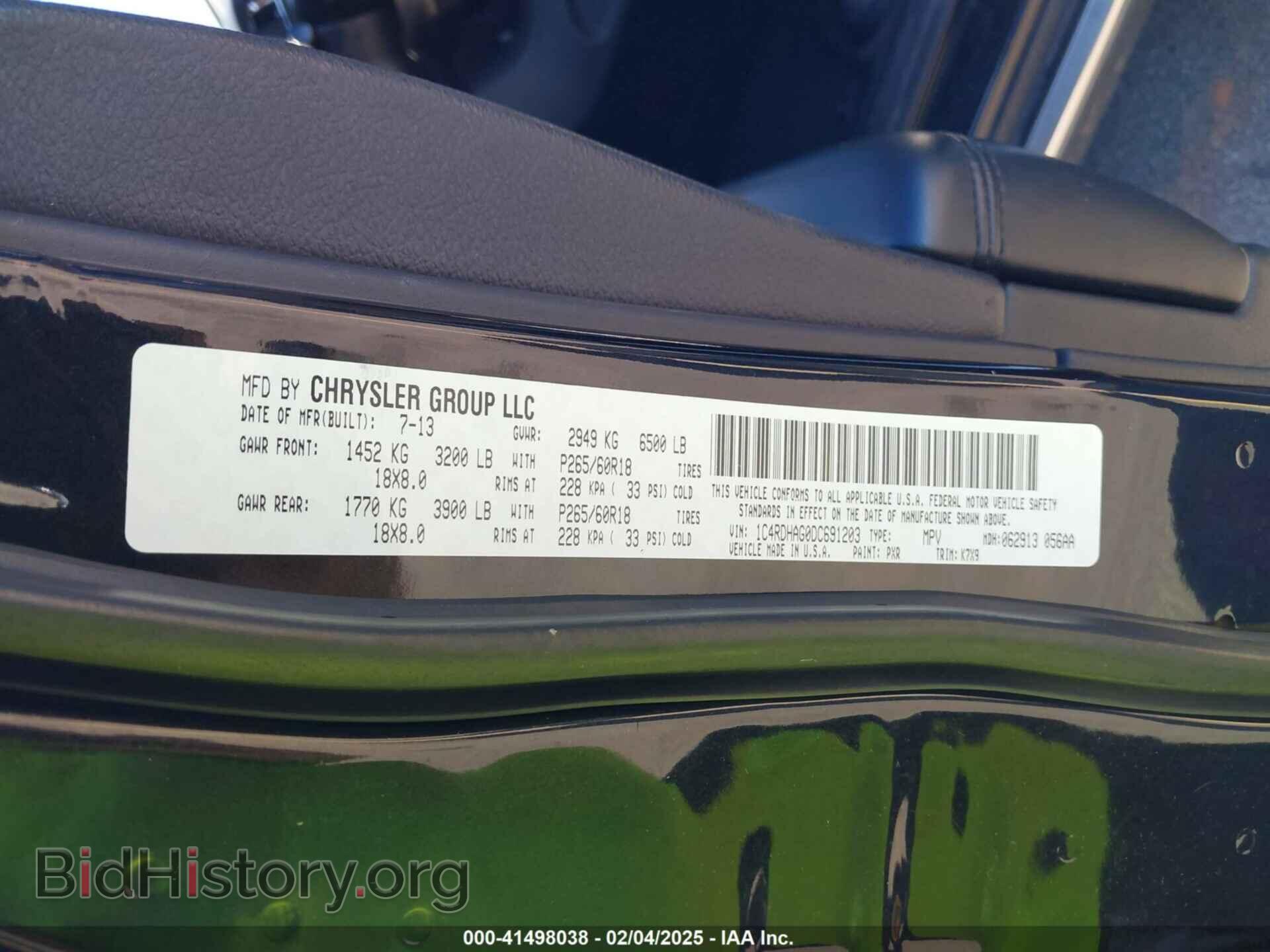 2013 DODGE DURANGO - VIN: 1C4RDHAG0DC691203 - Photo 9
