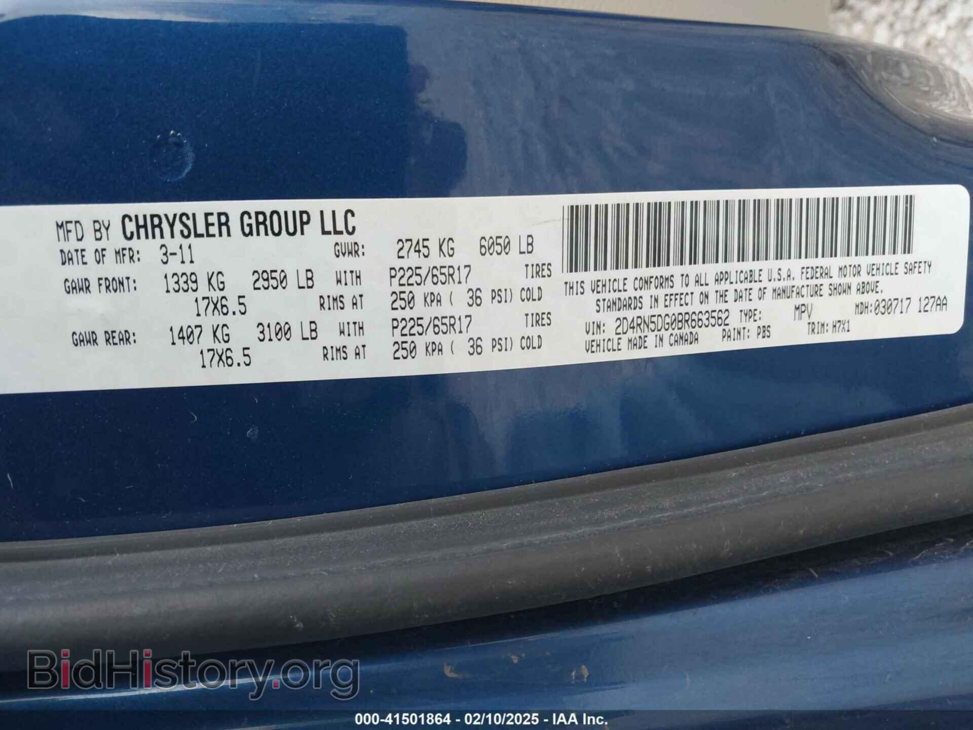 2011 DODGE GRAND CARAVAN - VIN: 2D4RN5DG0BR663562 - Фото 9
