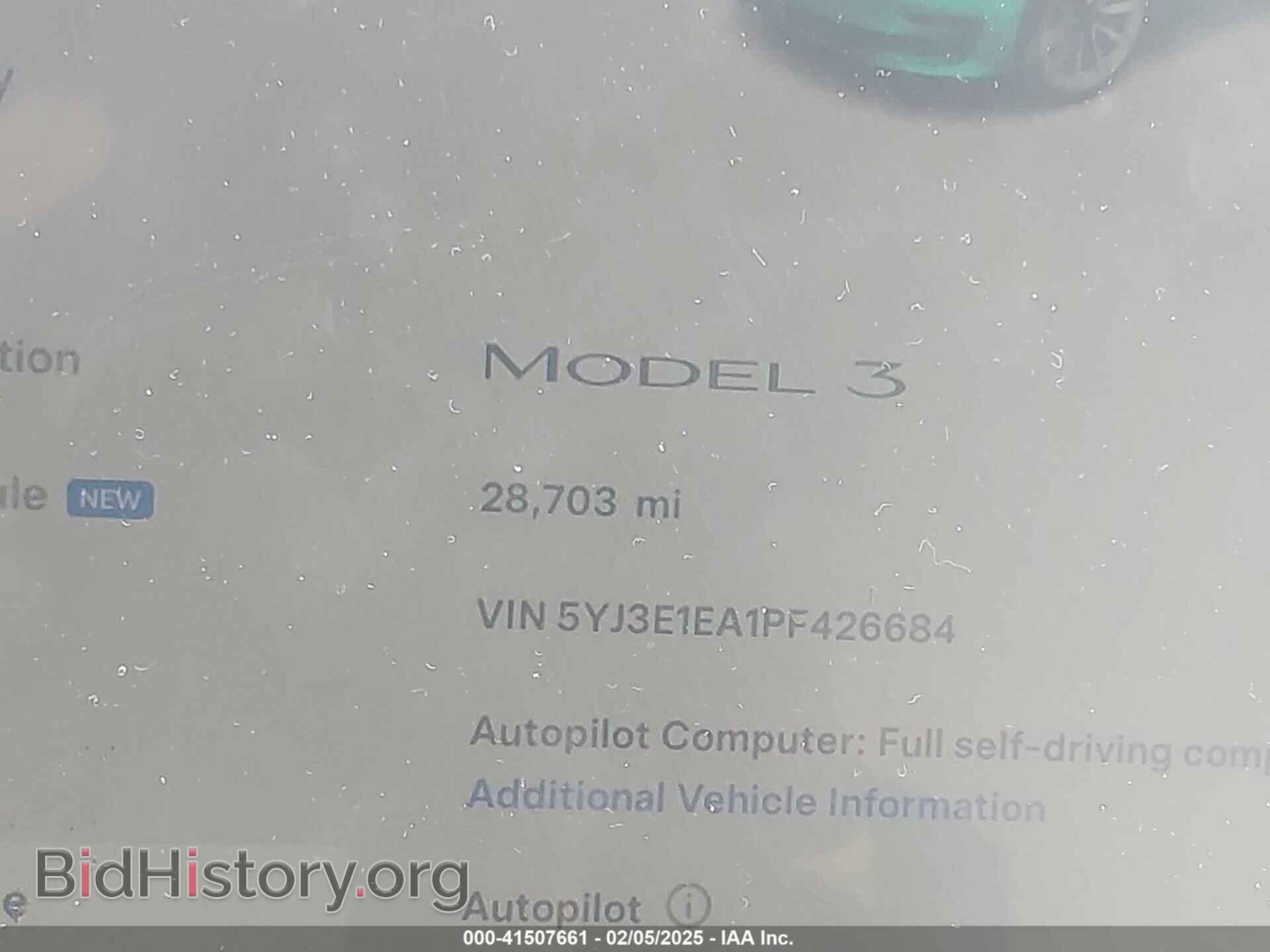 2023 TESLA MODEL 3 - VIN: 5YJ3E1EA1PF426684 - Фото 14